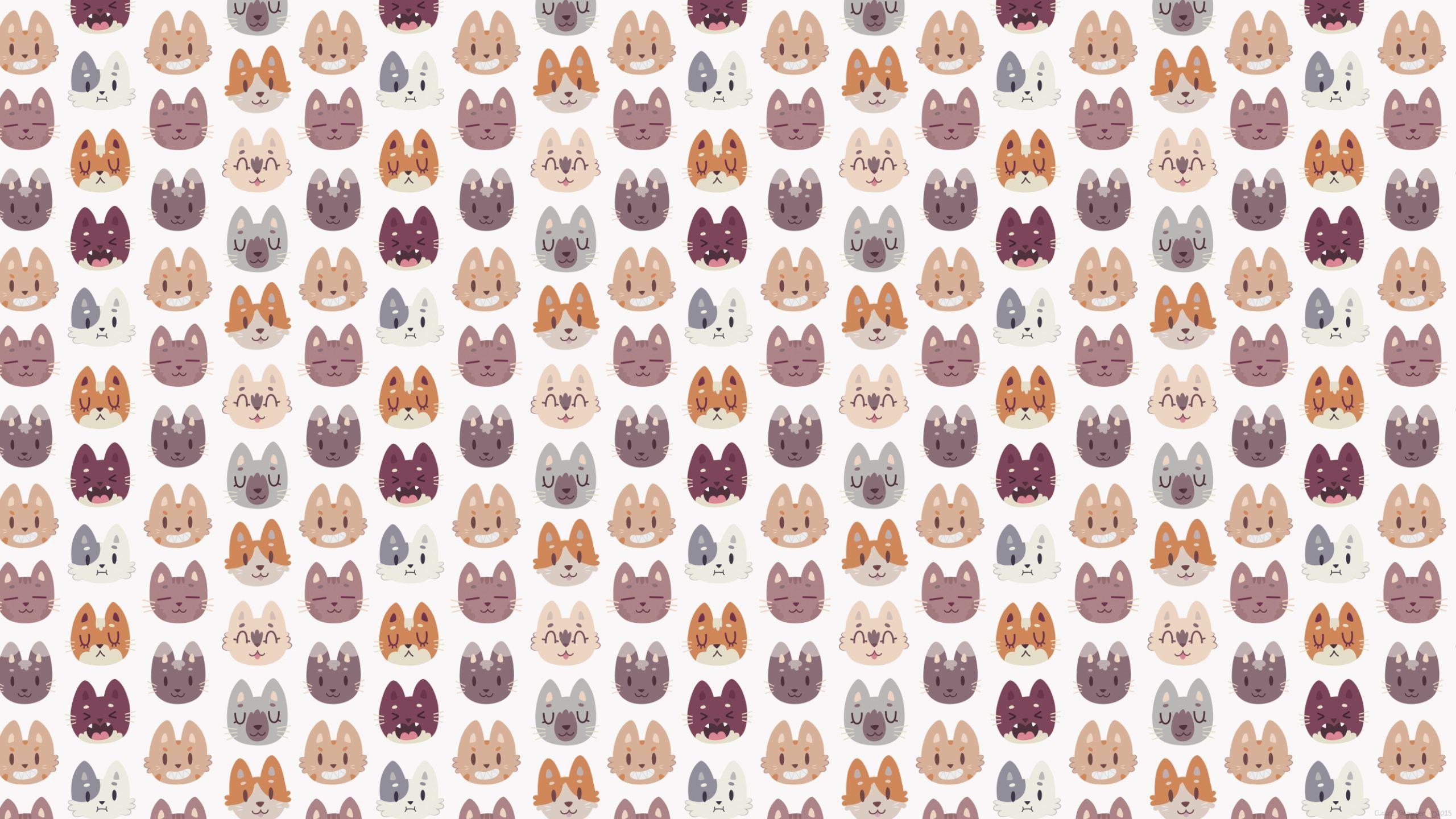 2560 x 1440 · jpeg - Cat Pattern Wallpapers - Top Free Cat Pattern Backgrounds - WallpaperAccess