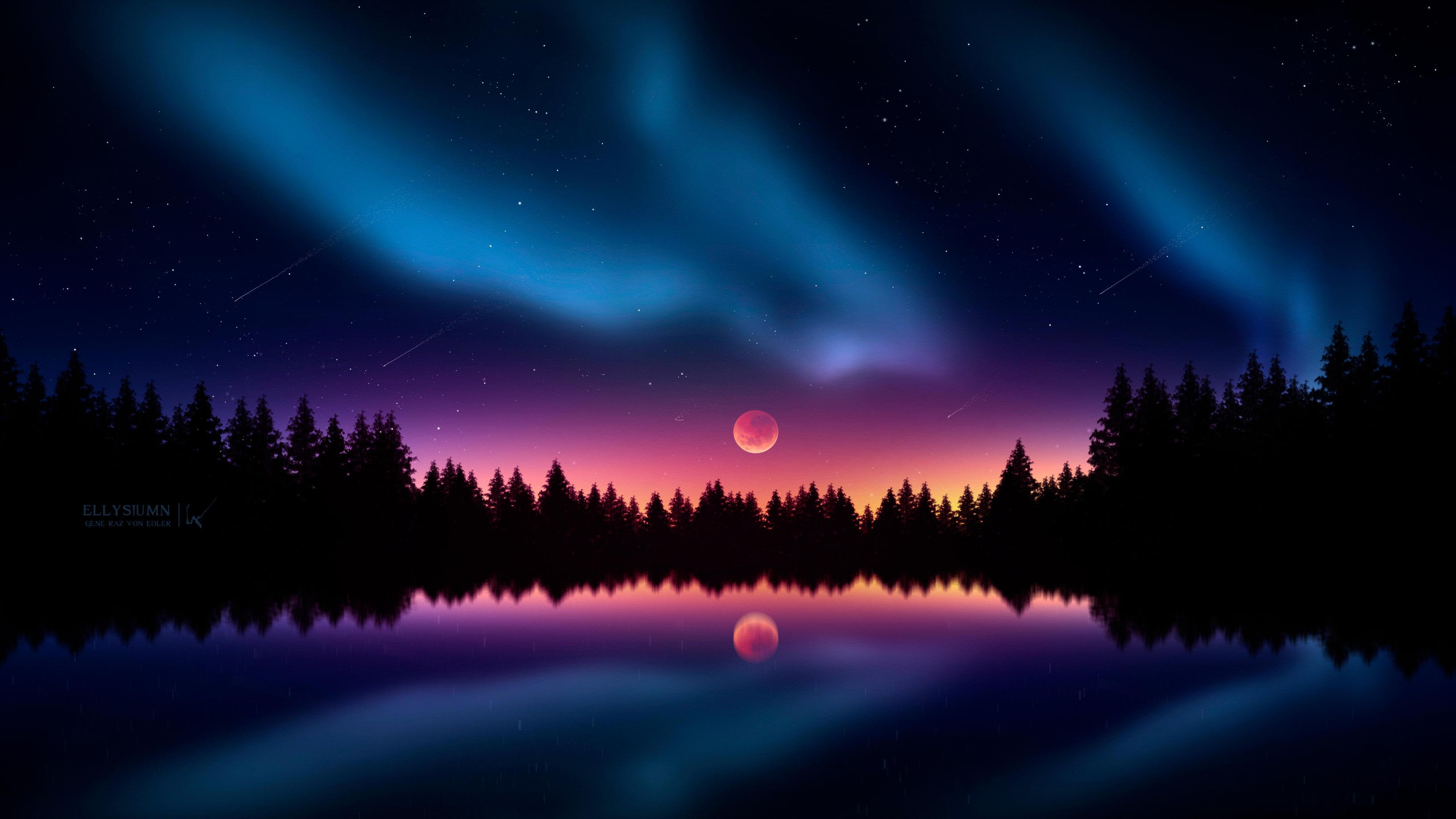 3265 x 1837 · jpeg - Colorful Night Stars, HD Artist, 4k Wallpapers, Images, Backgrounds ...