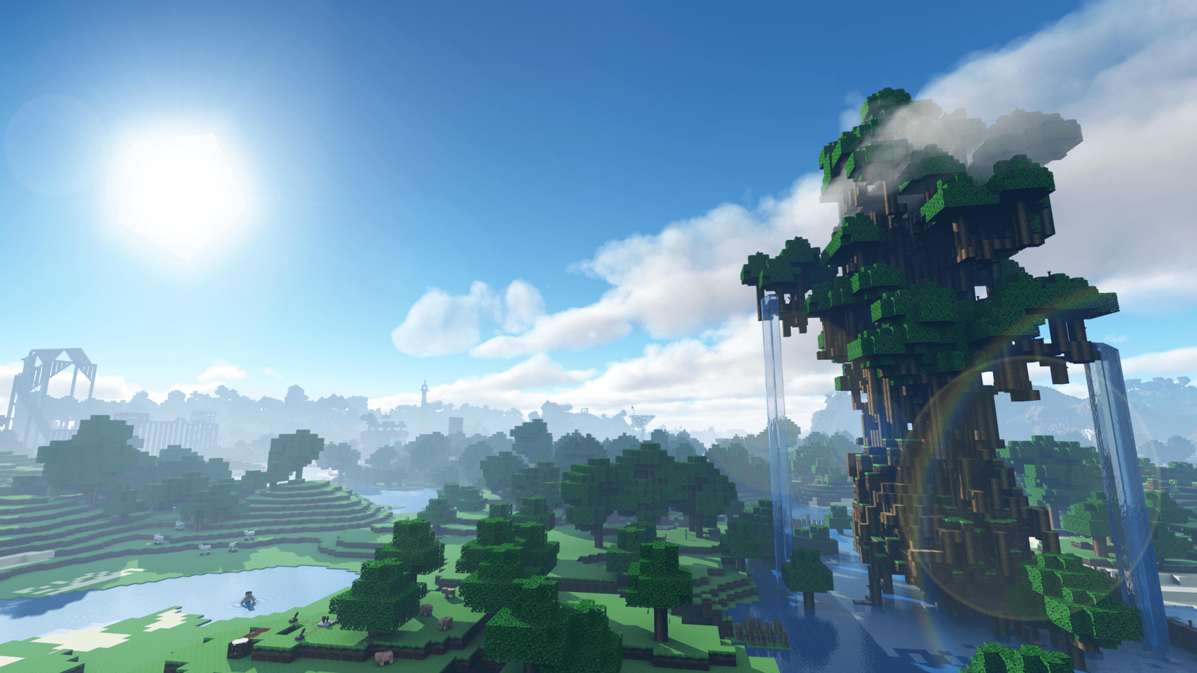 3840 x 2160 · png - Free download 4K Minecraft Wallpapers Top 4K Minecraft Backgrounds ...