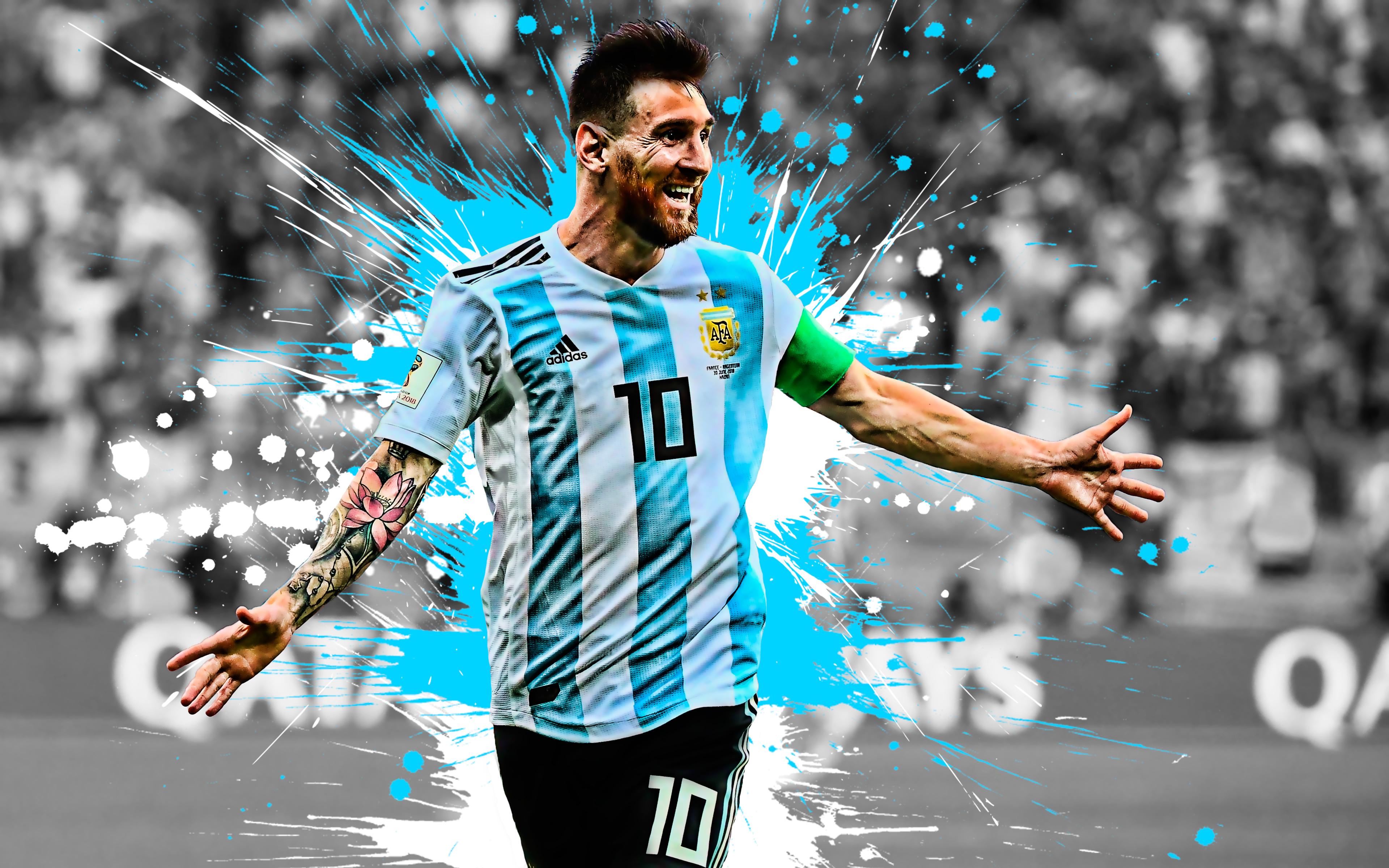 3840 x 2400 · jpeg - Lionel Messi 4k Ultra HD Wallpaper | Background Image | 3840x2400 | ID ...