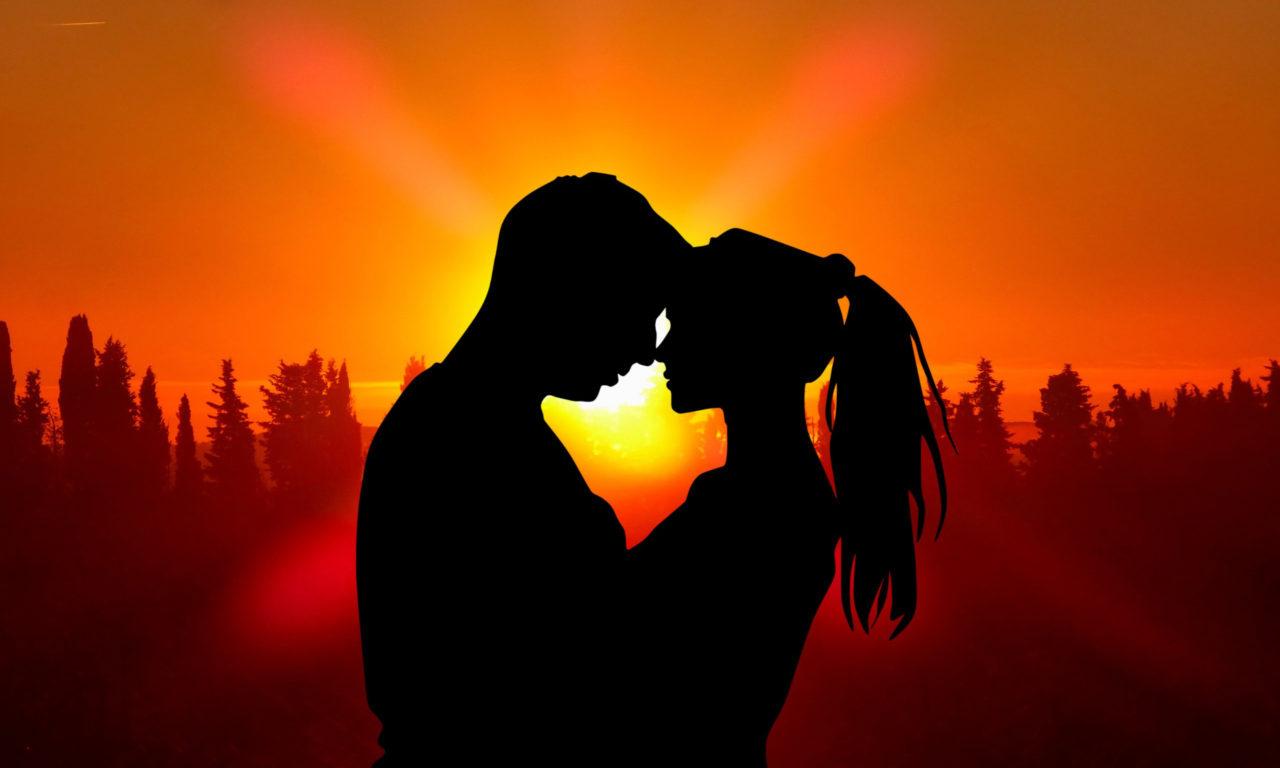 1280 x 768 · jpeg - Sunset Boy and Girl Silhouette romantic couple love Wallpaper Hd for ...