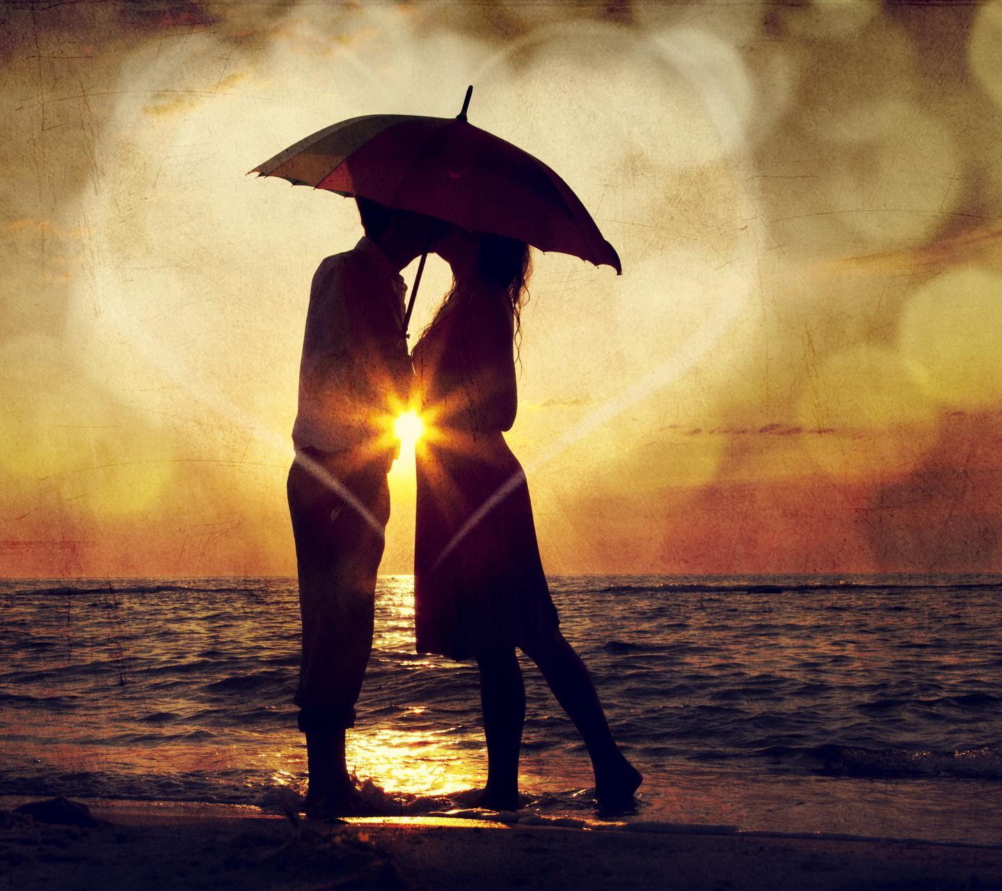 1440 x 1280 · jpeg - Download Sunset couple - Romantic wallpapers for your mobile cell phone