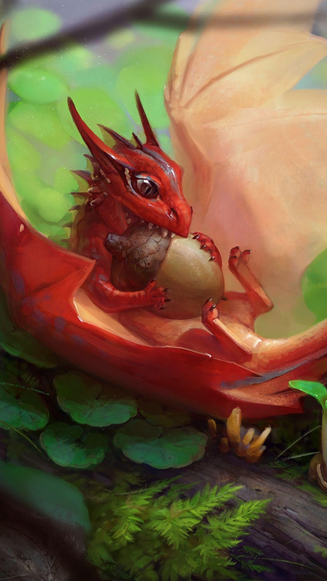 1080 x 1920 · jpeg - Cute Dragon Hd Wallpaper Android | Dragon artwork, Mythical creatures ...