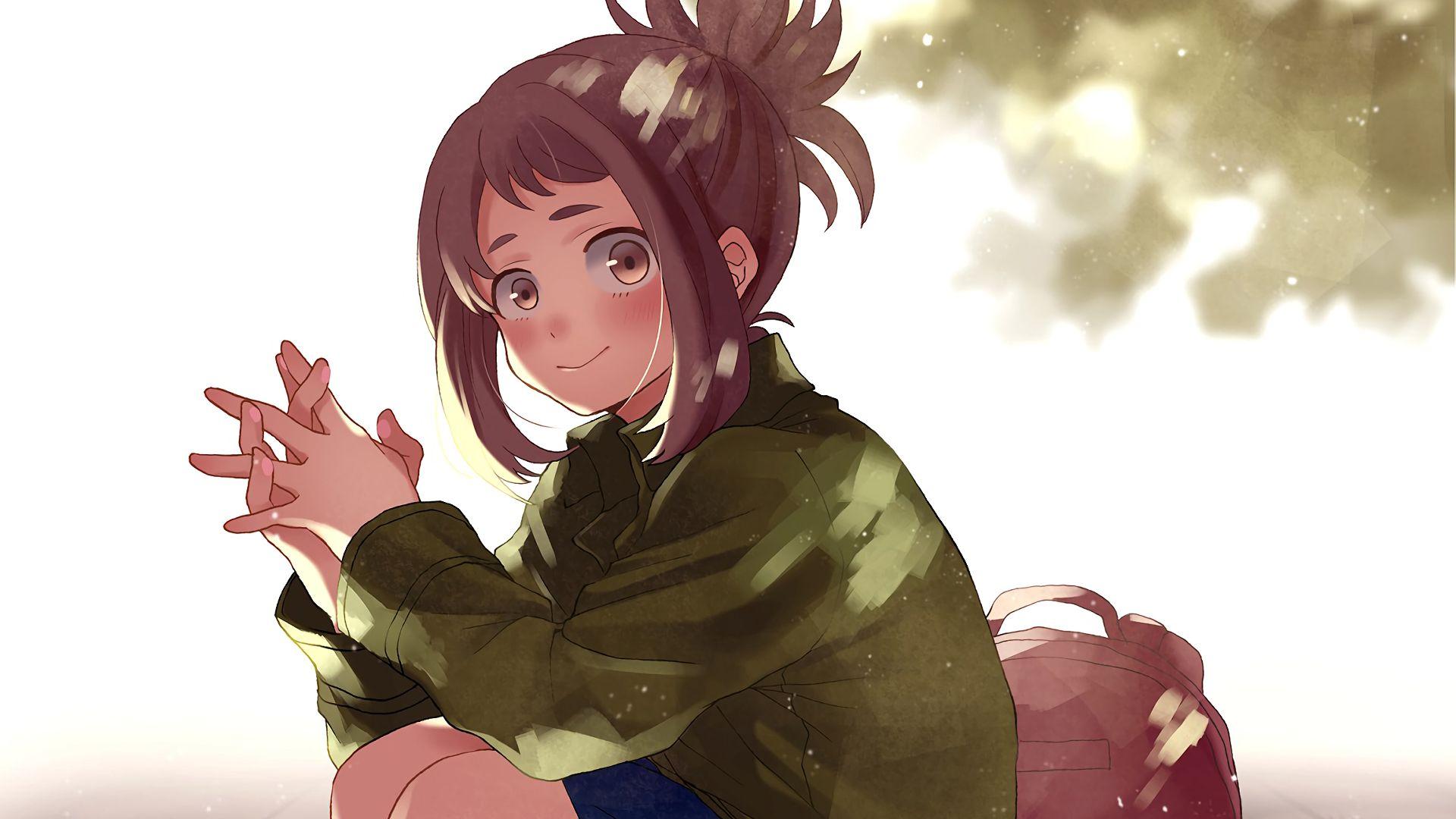 1920 x 1080 · jpeg - Desktop Wallpaper Cute, Anime Girl, Ochako Uraraka, Boku No Hero ...