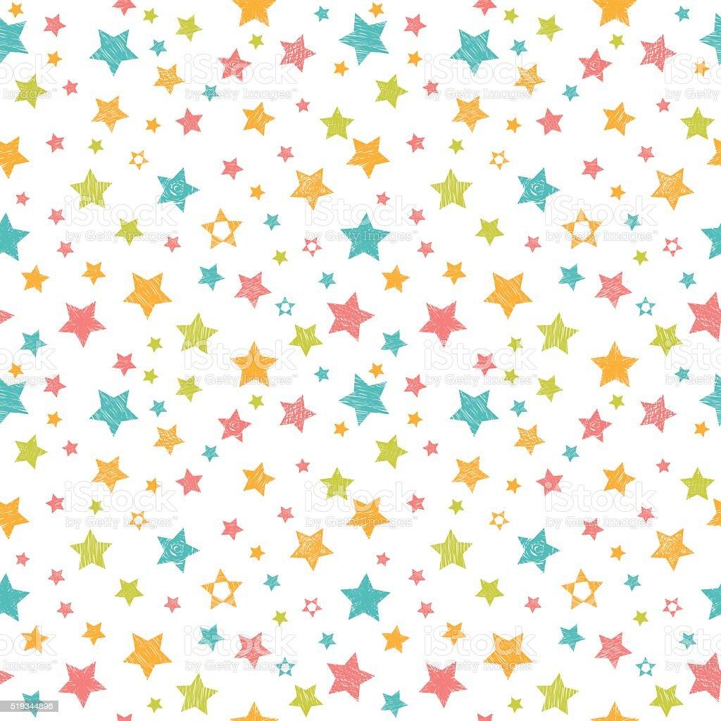 1024 x 1024 · jpeg - Cute Seamless Pattern With Stars Stylish Print Stock Illustration ...