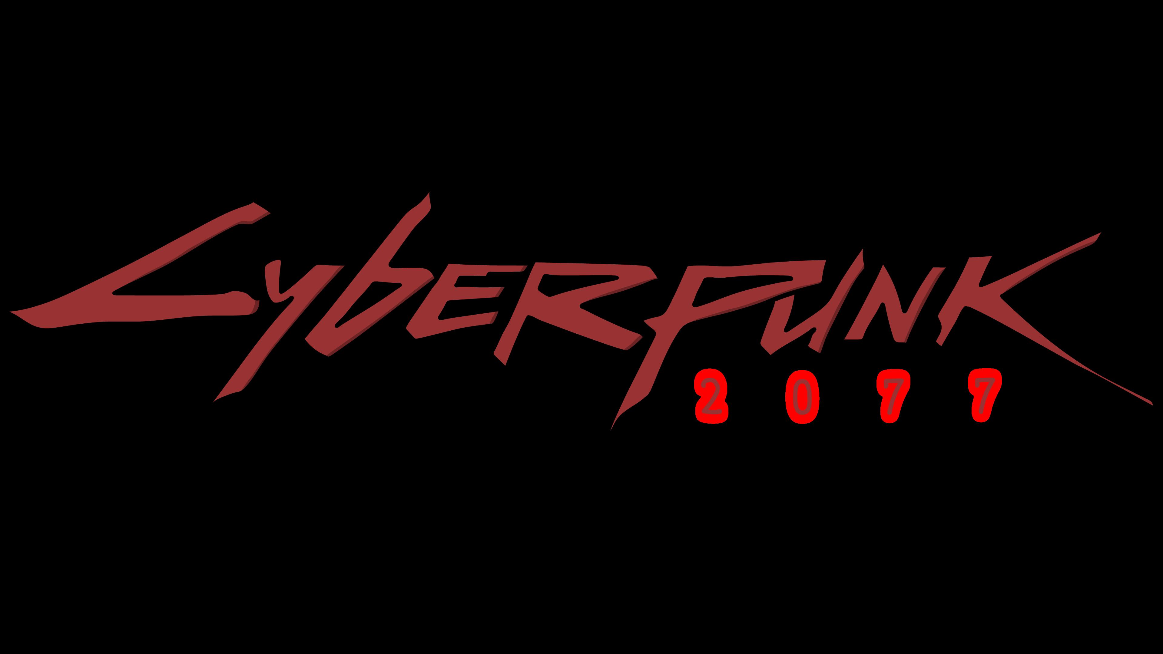 3840 x 2160 · png - Cyberpunk 2077 logo red PNG 4k - The source of your creativity