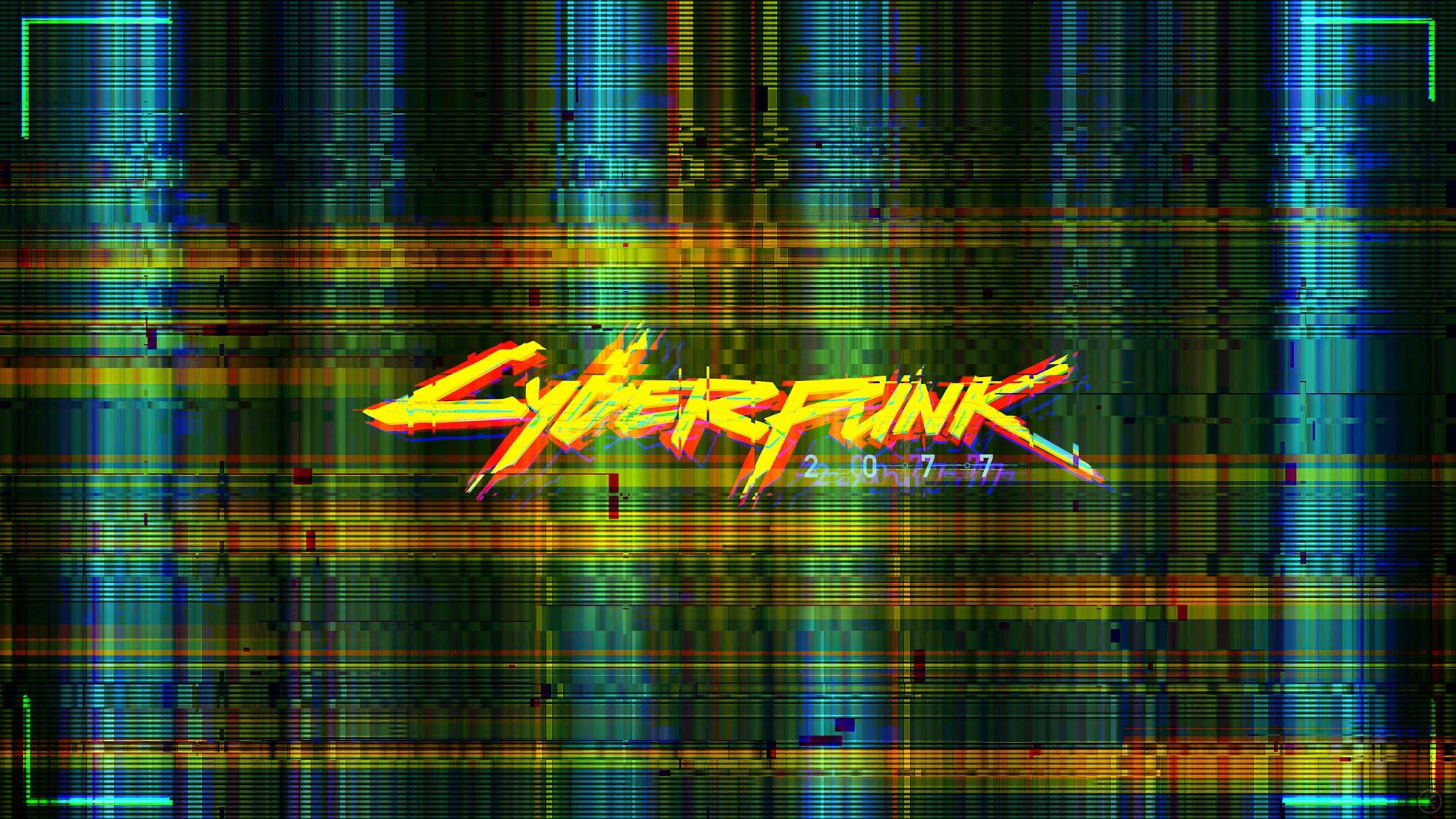 2048 x 1152 · jpeg - Cyberpunk 2077 Logo Wallpaper