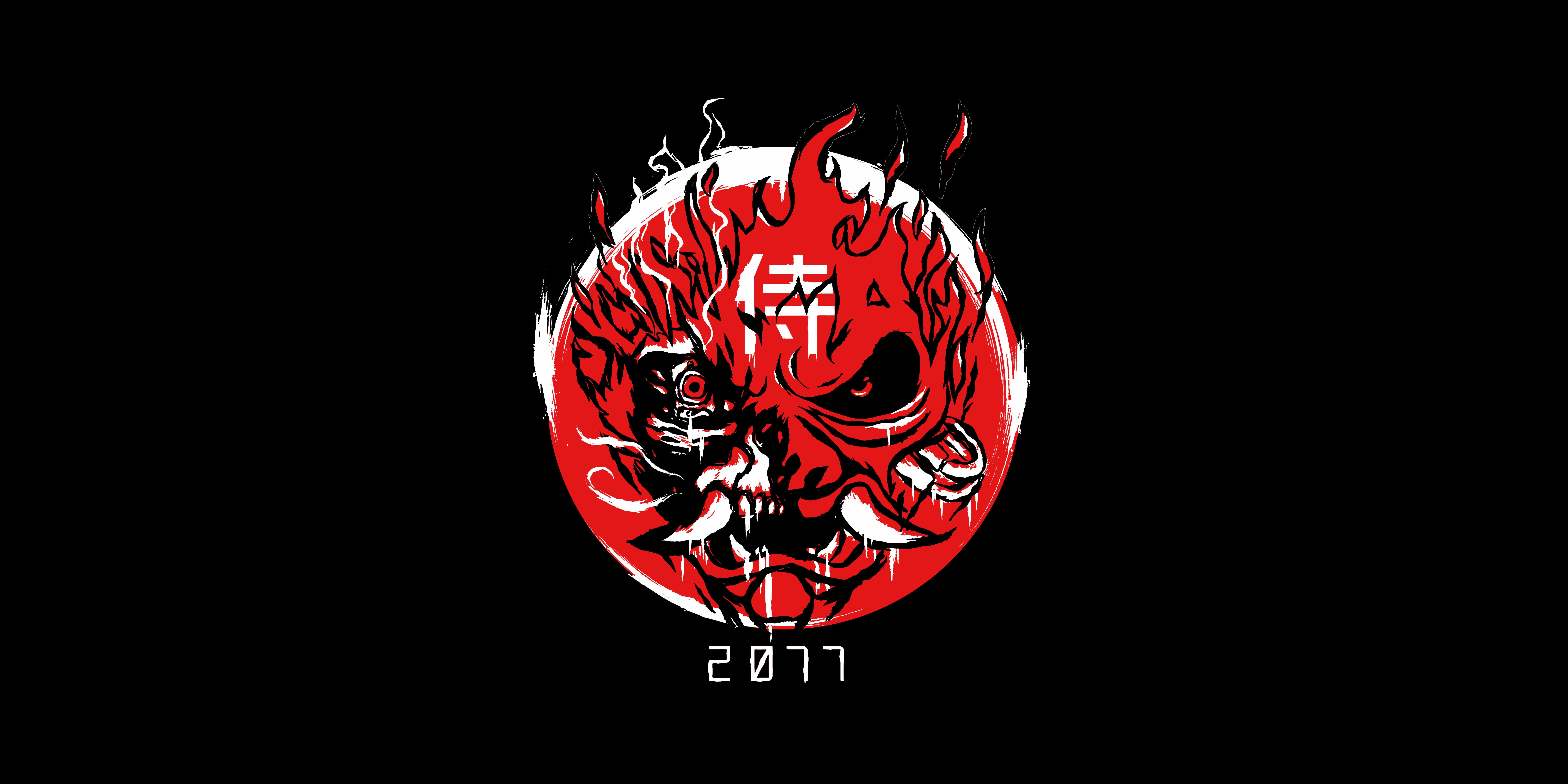 8192 x 4096 · png - Cd Projekt Red Samurai Logo Cyberpunk 2077 Samurai Wallpaper ...