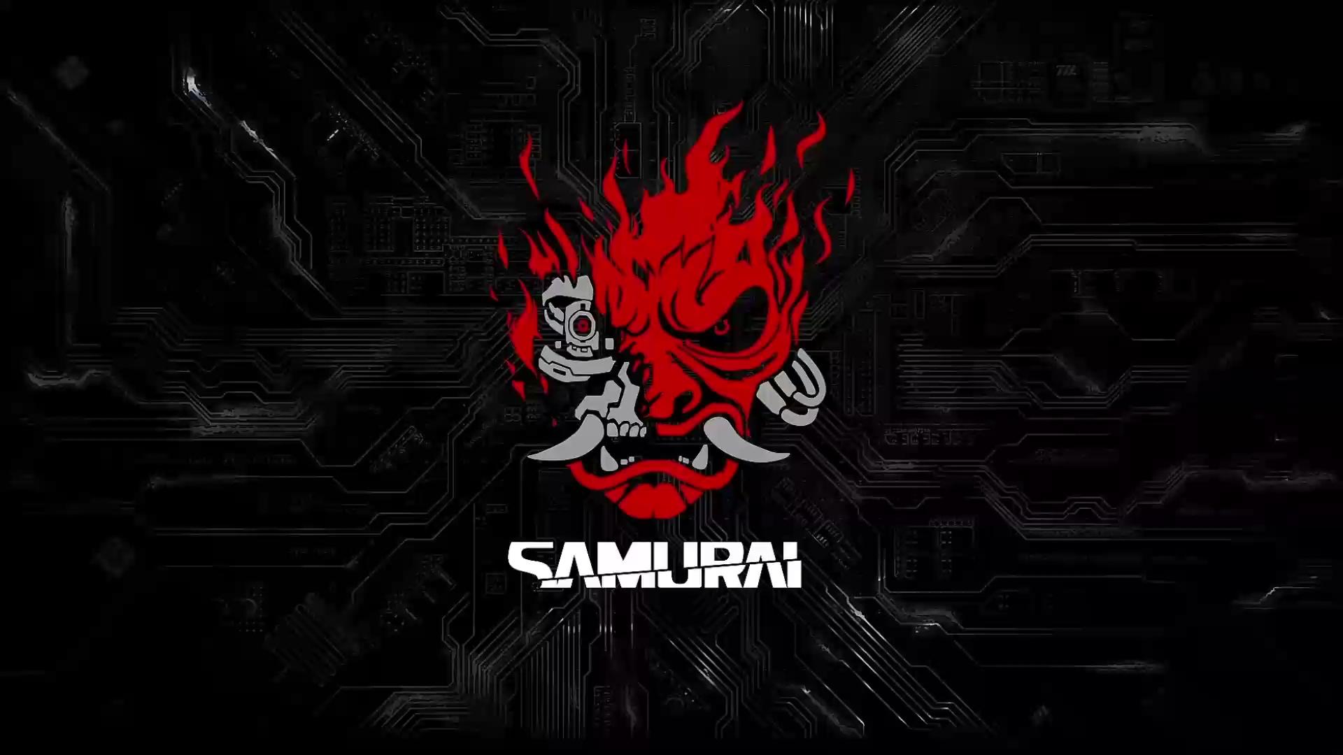 1920 x 1080 · jpeg - Samurai Logo Cyberpunk 2077 Live Wallpaper - WallpaperWaifu