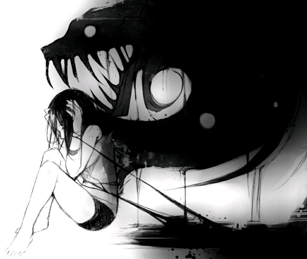 1024 x 864 · animatedgif - FreeToEdit anime dark - GIF by imaginima