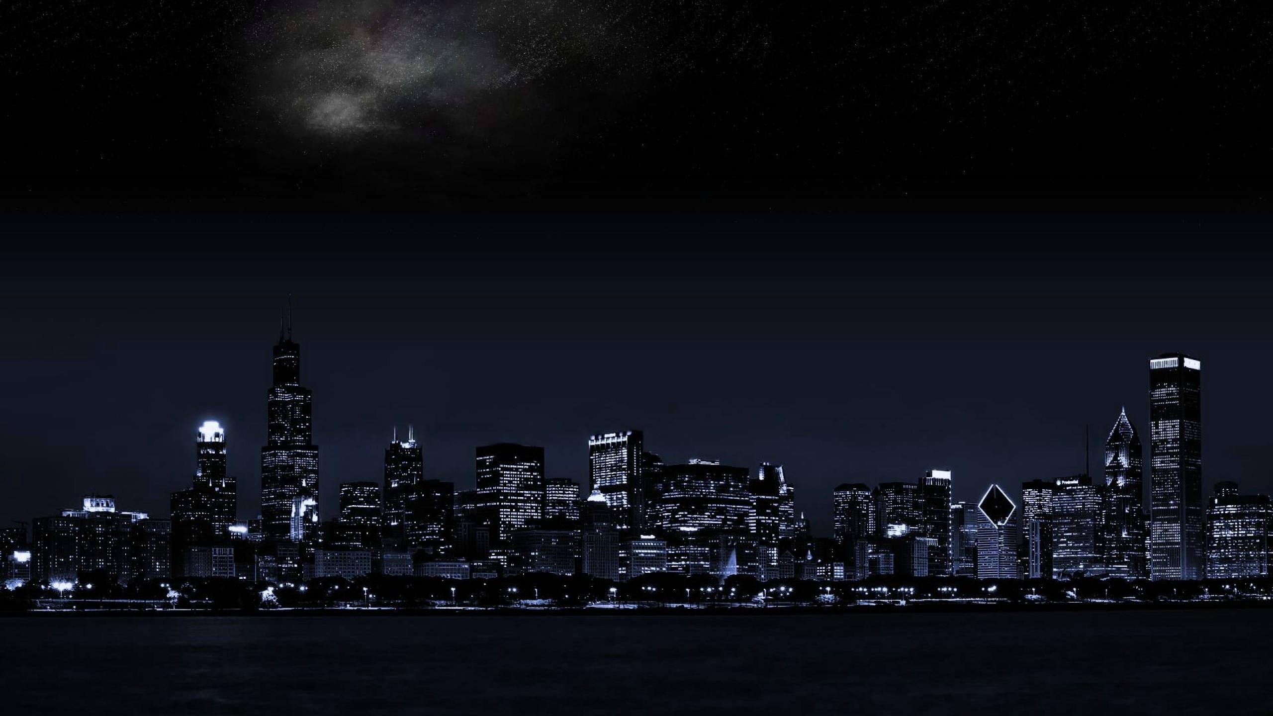 2560 x 1440 · jpeg - The city lights in the dark night | Wallpapers Trend