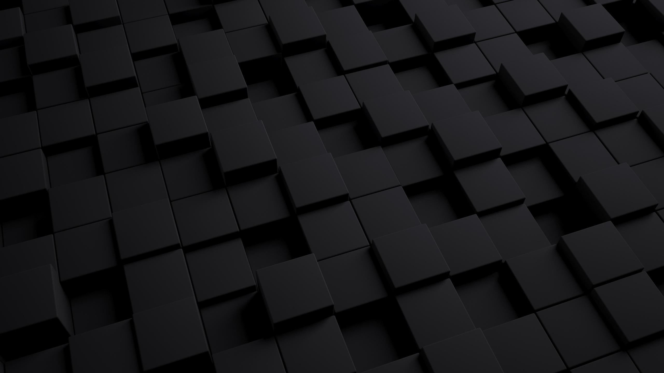 2560 x 1440 · jpeg - 2560x1440 3D Black Cube 1440P Resolution HD 4k Wallpapers, Images ...