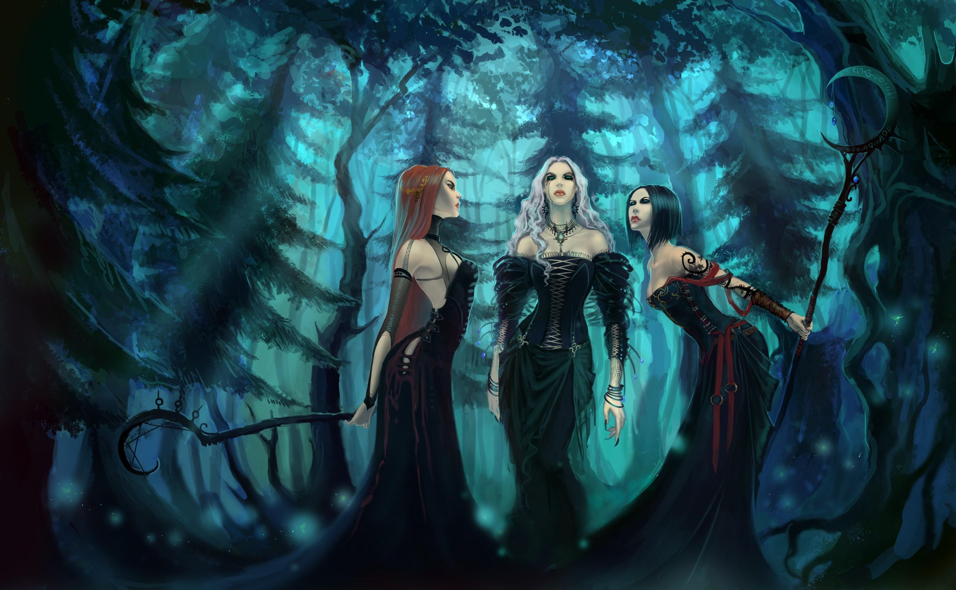 3237 x 1998 · jpeg - witch, Fantasy Art, Artwork, Spooky, Gothic Wallpapers HD / Desktop and ...