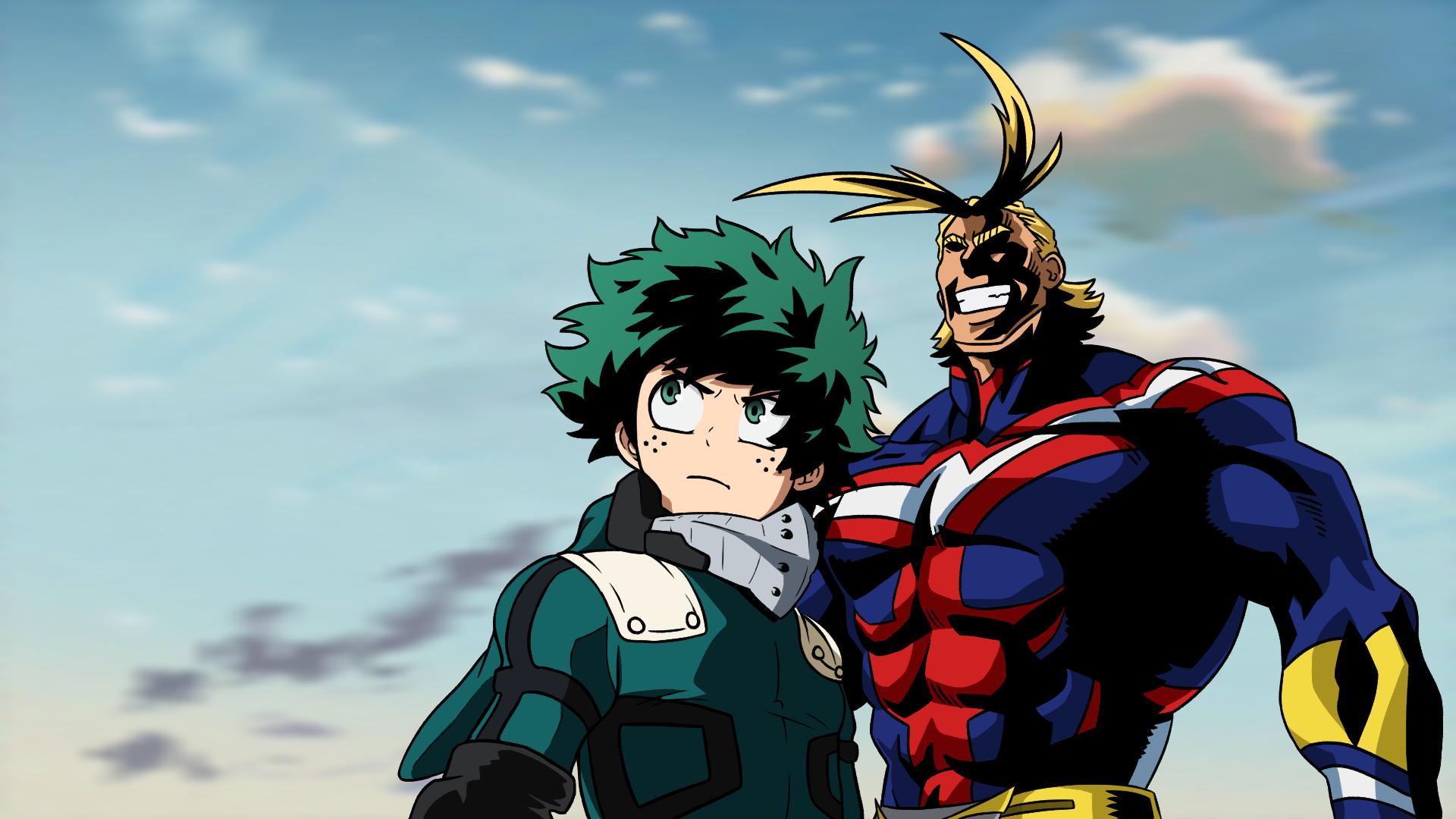 1920 x 1080 · png - Download here! Deku And All Might Wallpaper ~ Ameliakirk