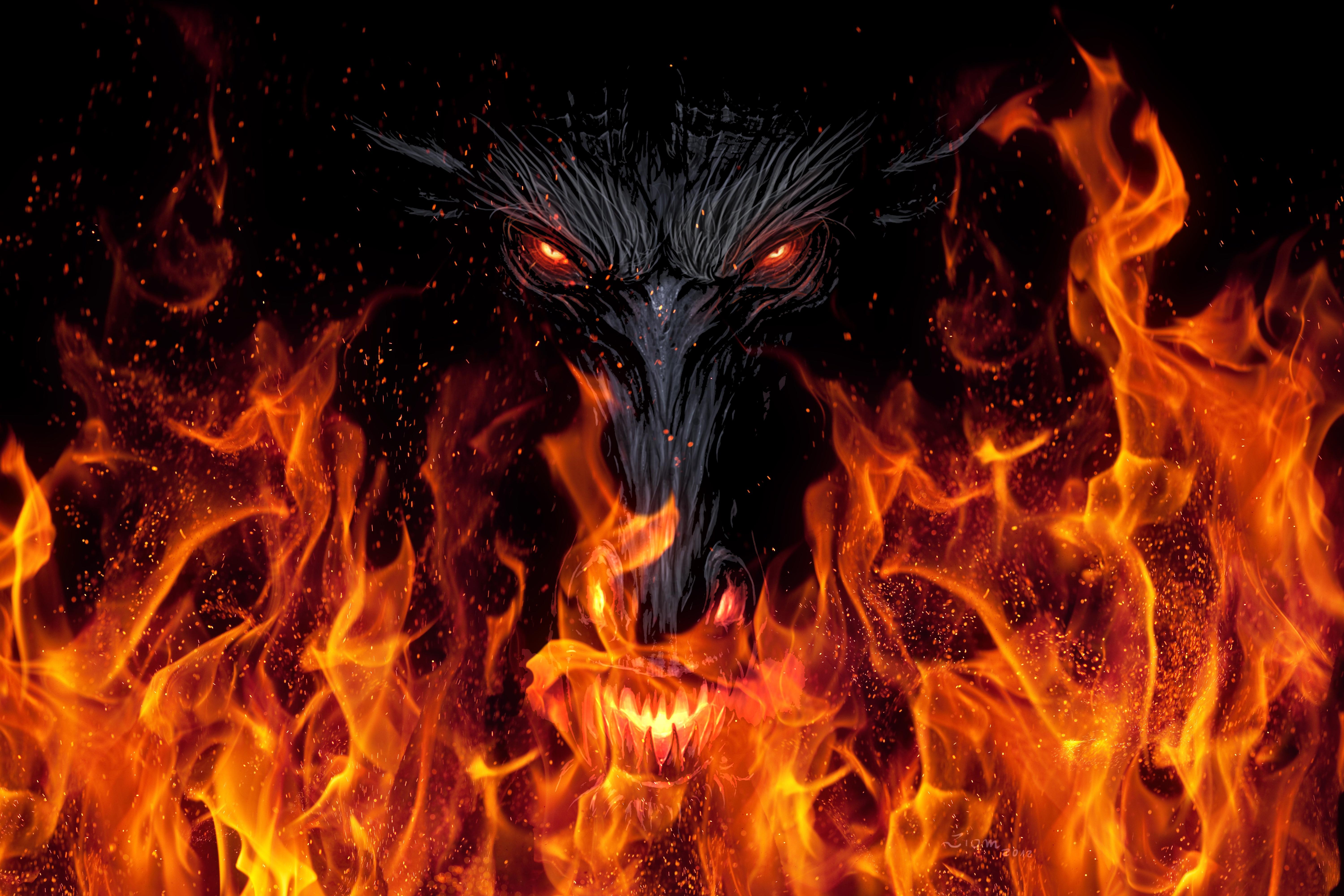 6000 x 4000 · jpeg - Dragon Demon Devil 5k, HD Artist, 4k Wallpapers, Images, Backgrounds ...
