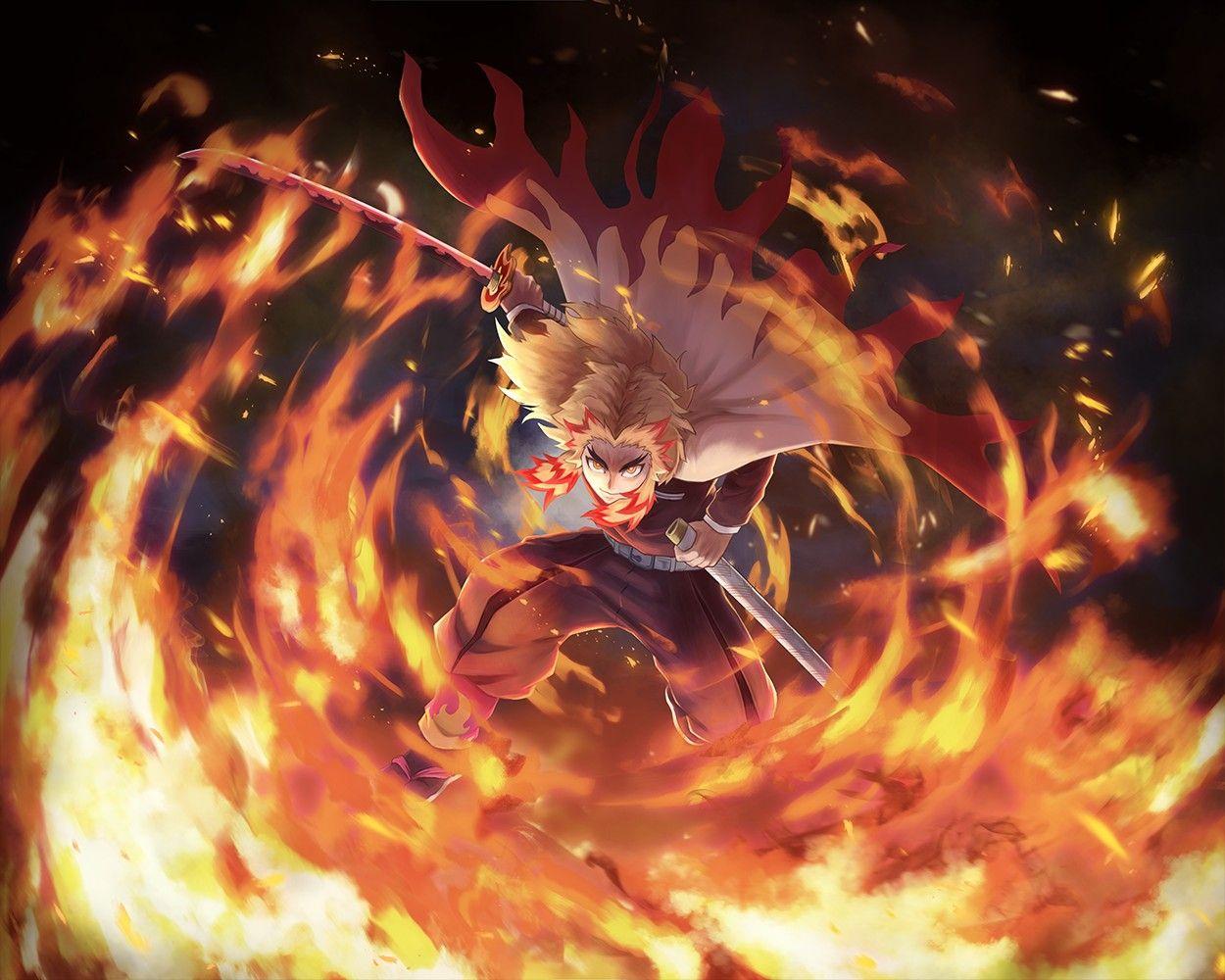 1250 x 1000 · jpeg - demonslayer5survivorslov7: Demon Slayer Fire Hashira Wallpaper : Flame ...