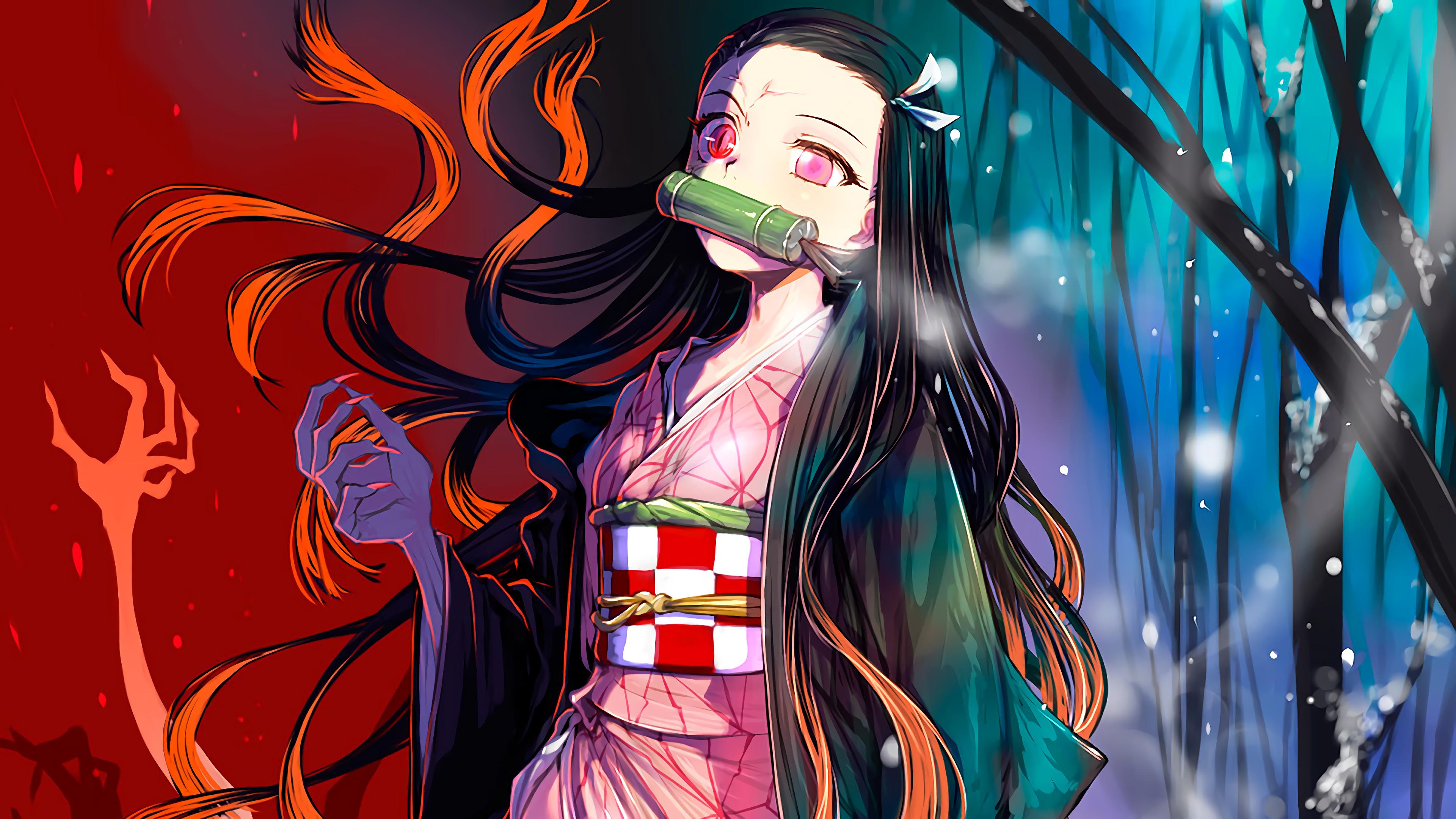 3840 x 2160 · jpeg - Anime Demon Slayer Nezuko Kamado Wallpaper