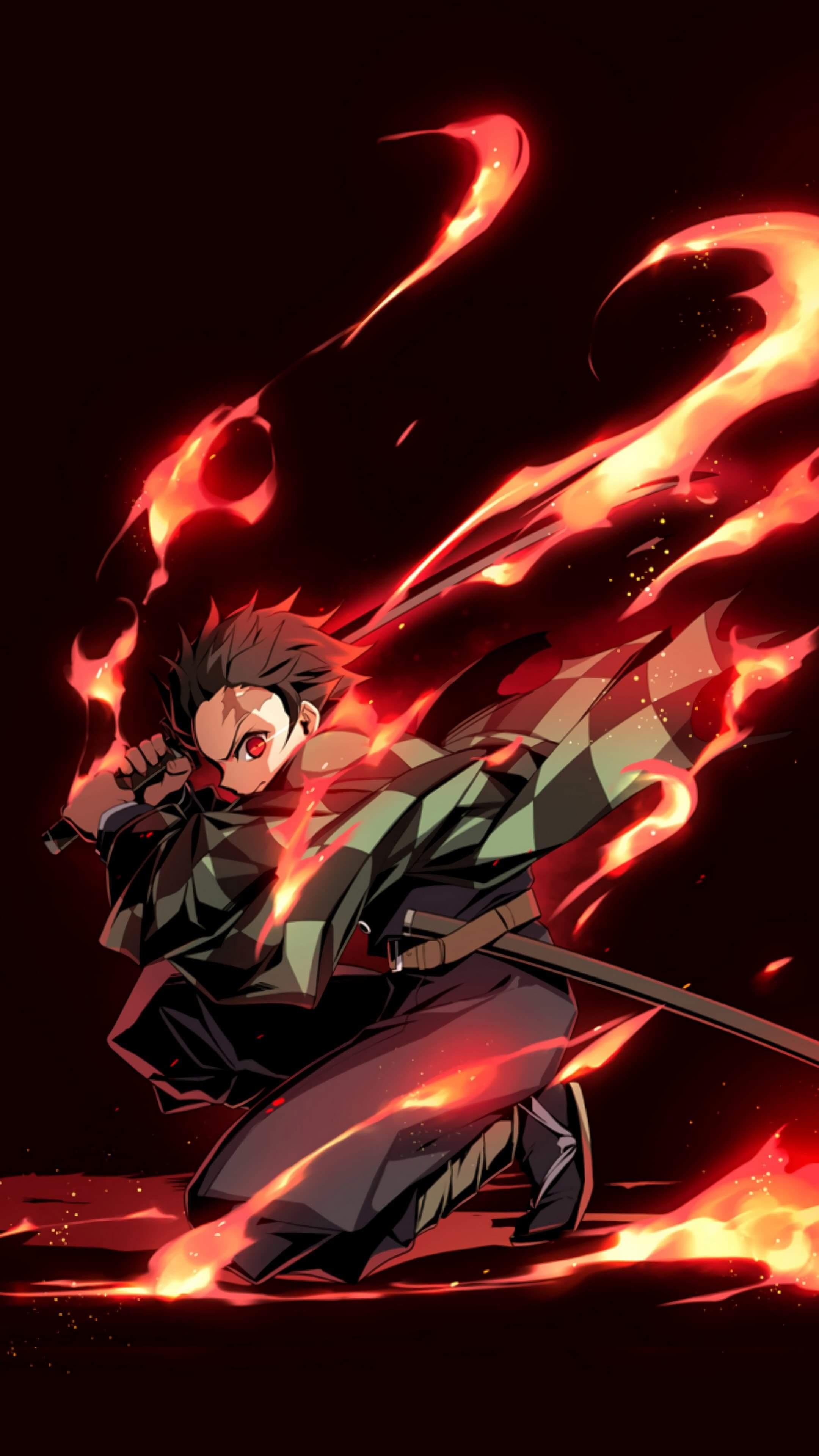 2160 x 3840 · jpeg - Tanjiro (Demon slayer) (2160*3840) : Animewallpaper