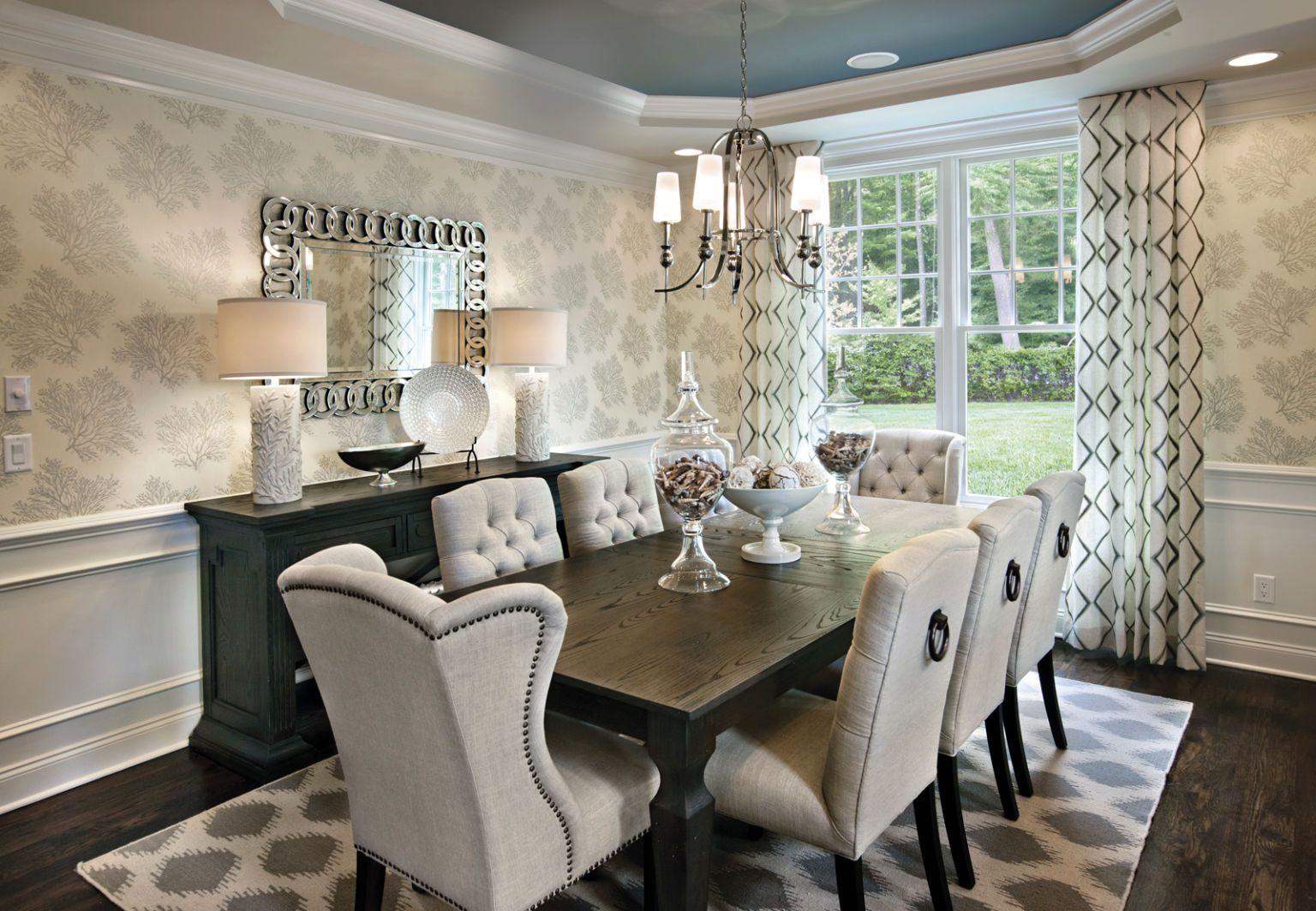 1536 x 1064 · jpeg - 50 Ways to Re-imagine Your Dream Dining Spot | Dining room wallpaper ...