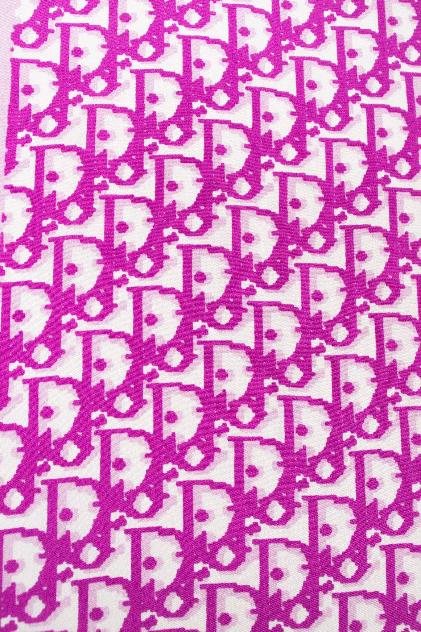 1365 x 2048 · jpeg - Christian Dior Monogram Print Purple Skinny Scarf  Recess