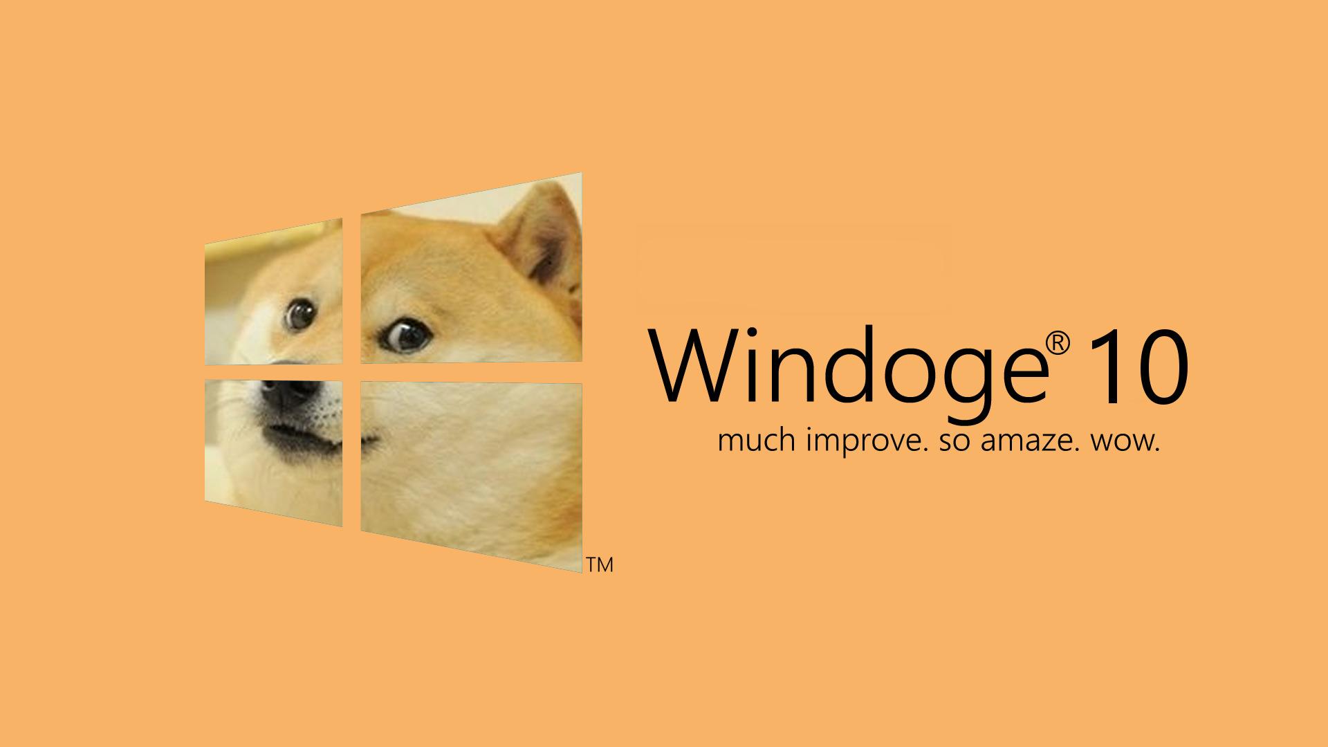 1920 x 1080 · jpeg - microsoft windows windows 10 doge dog memes Wallpapers HD / Desktop and ...