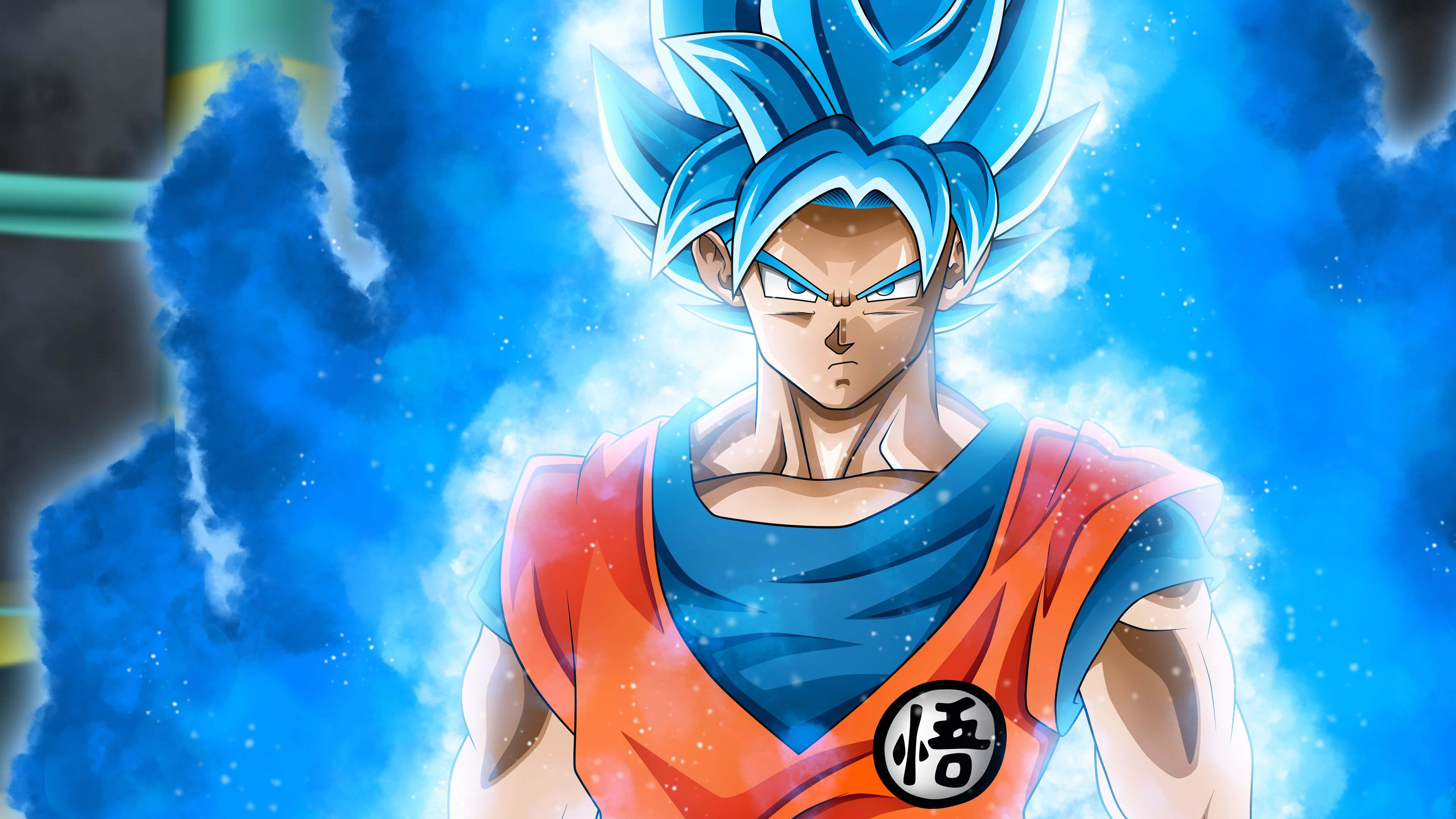3840 x 2160 · jpeg - Dragon Ball Super Blue Goku Portrait UHD 4K Wallpaper | Pixelz