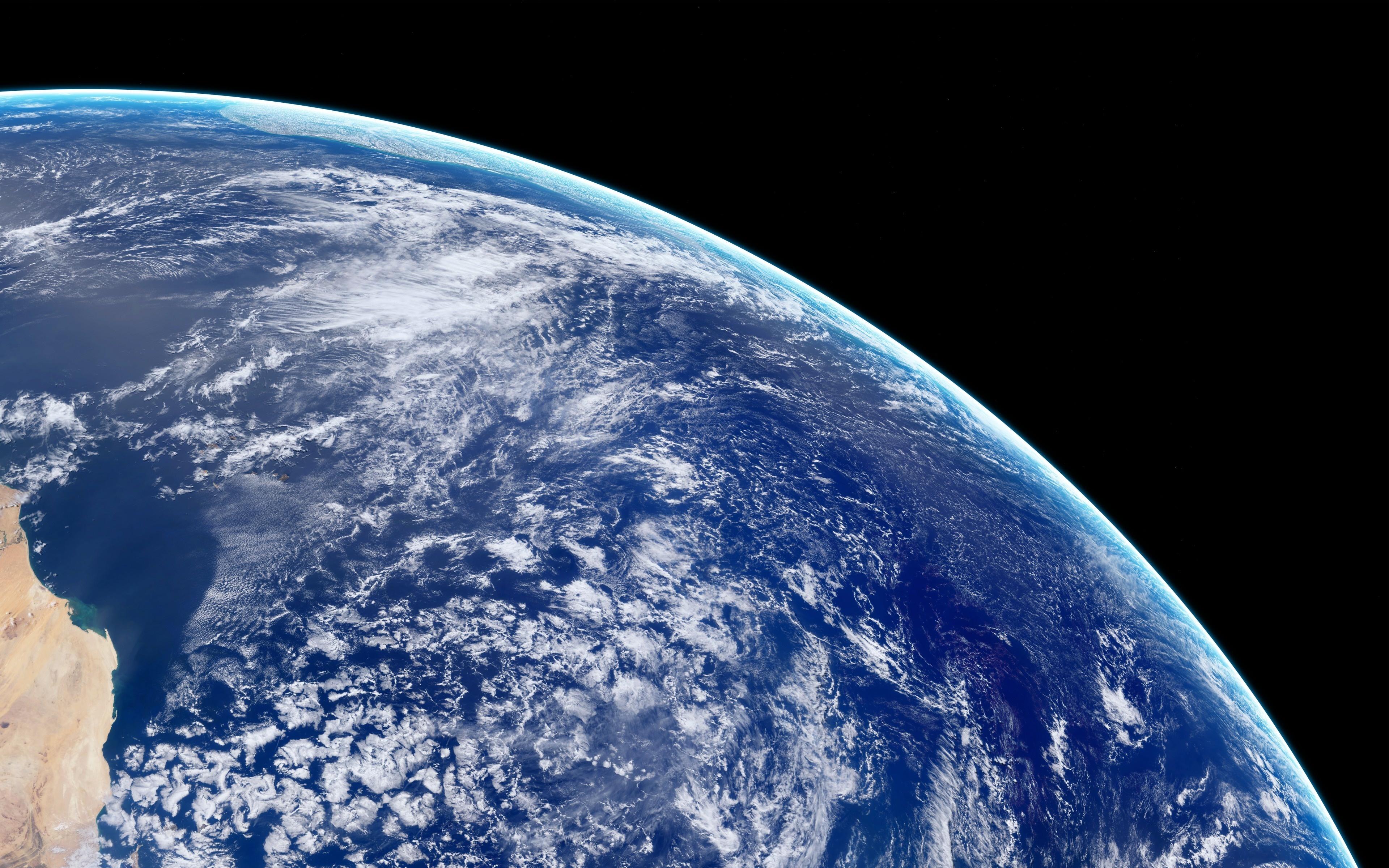 3840 x 2400 · jpeg - Download 3840x2400 wallpaper clouds, earth, view from space, 4k, ultra ...