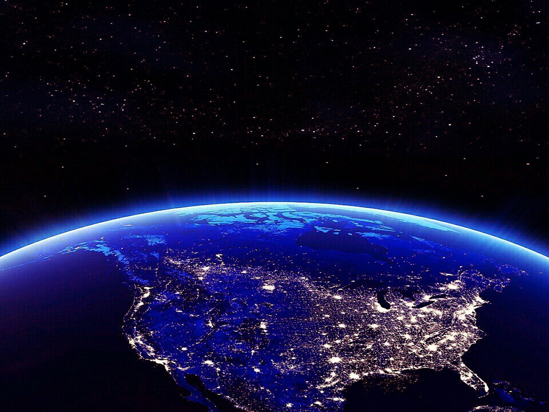 1920 x 1440 · jpeg - Earth North America In The Night View From Space 4k Wallpaper For ...