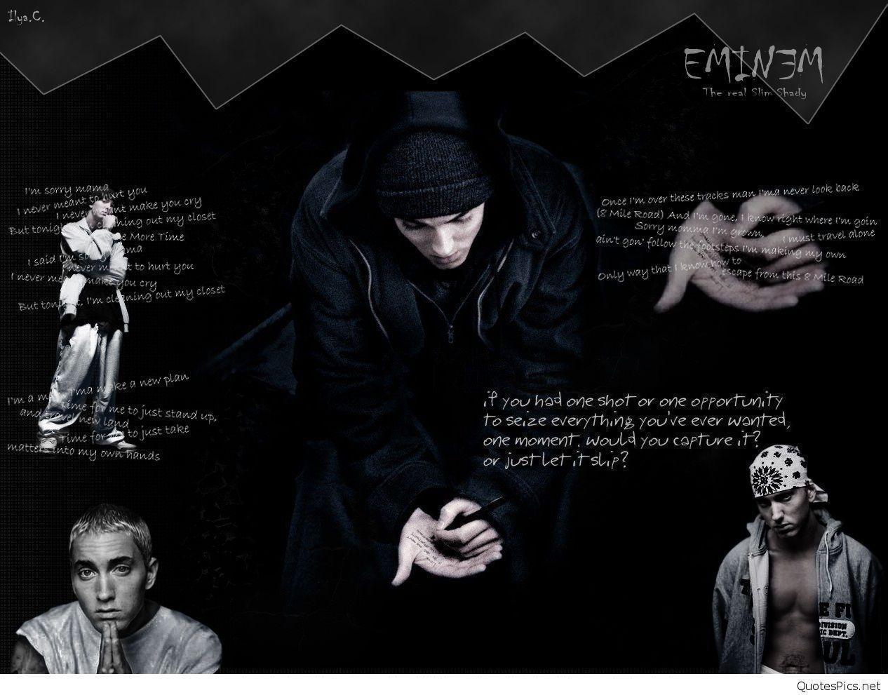 1266 x 991 · jpeg - Eminem Quotes Wallpapers - Wallpaper Cave
