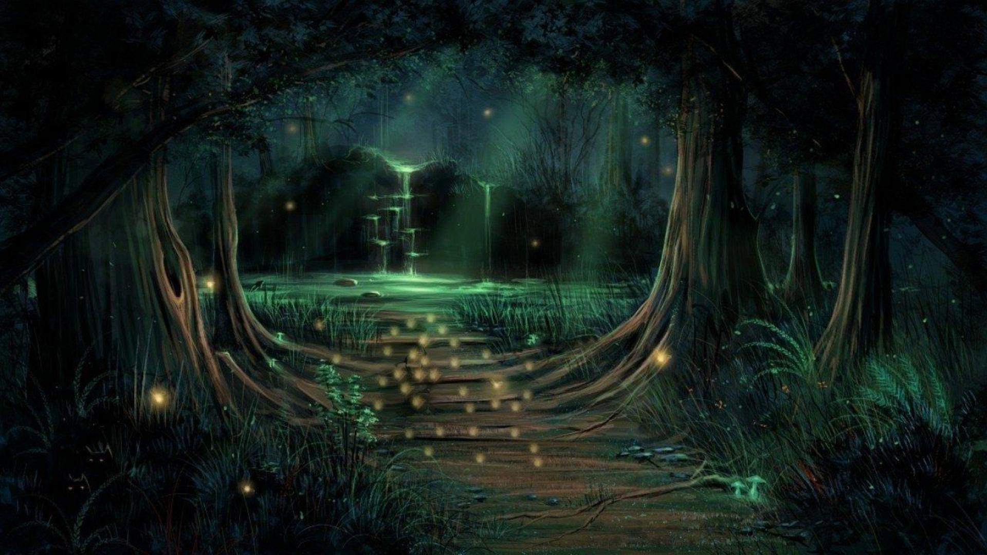 1920 x 1080 · jpeg - Enchanted Forest Wallpapers HD | PixelsTalk