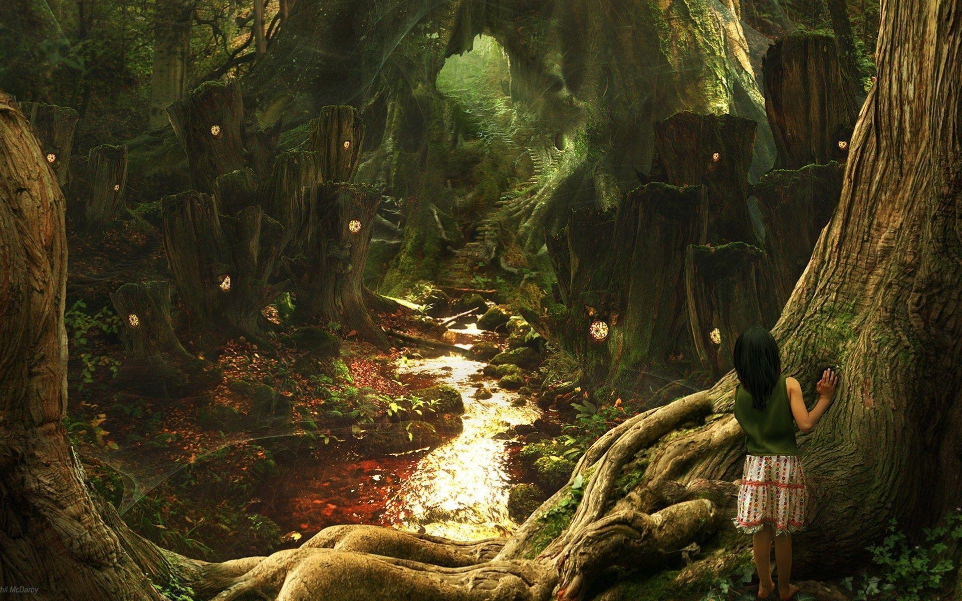 1920 x 1200 · jpeg - Enchanted Forest Backgrounds - Wallpaper Cave