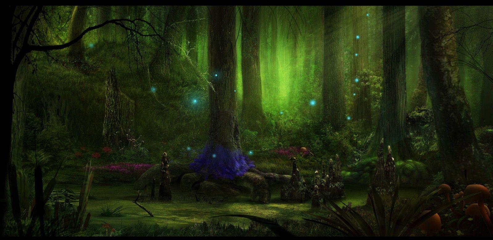 1600 x 780 · jpeg - Fairy Tale Backgrounds | Fairy Tale Forest Fairytale forest; beautiful ...