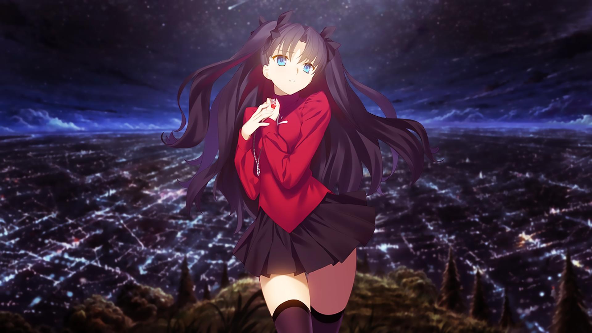 1920 x 1080 · png - Tohsaka Rin Wallpaper by Accurian on DeviantArt