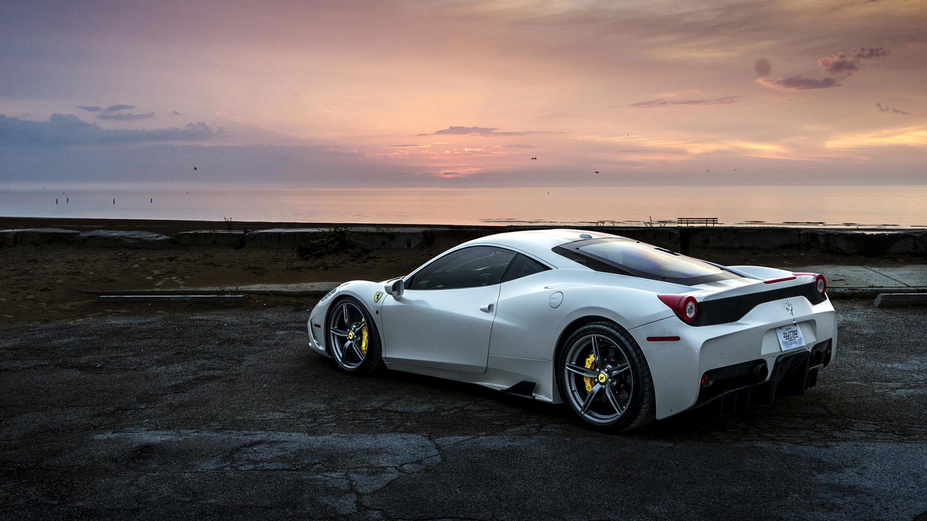 3840 x 2160 · jpeg - Ferrari 458 White, HD Cars, 4k Wallpapers, Images, Backgrounds, Photos ...