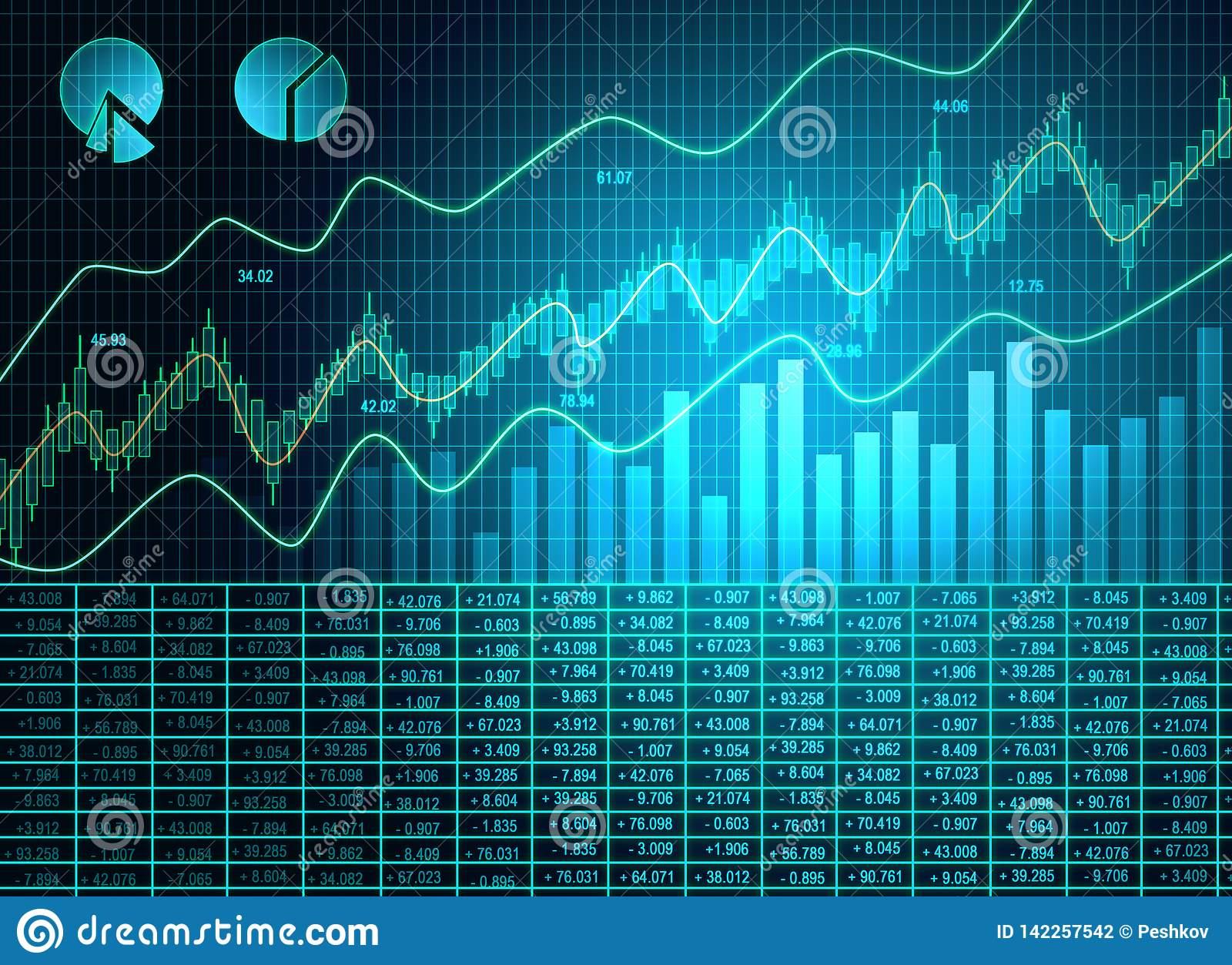 1600 x 1253 · jpeg - Blue forex chart wallpaper stock illustration. Illustration of cost ...