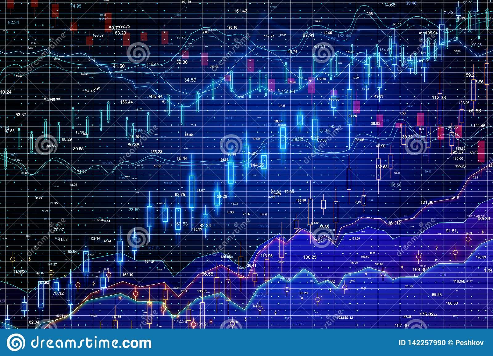 1600 x 1156 · jpeg - Blue forex chart wallpaper stock photo. Image of growth - 142257990