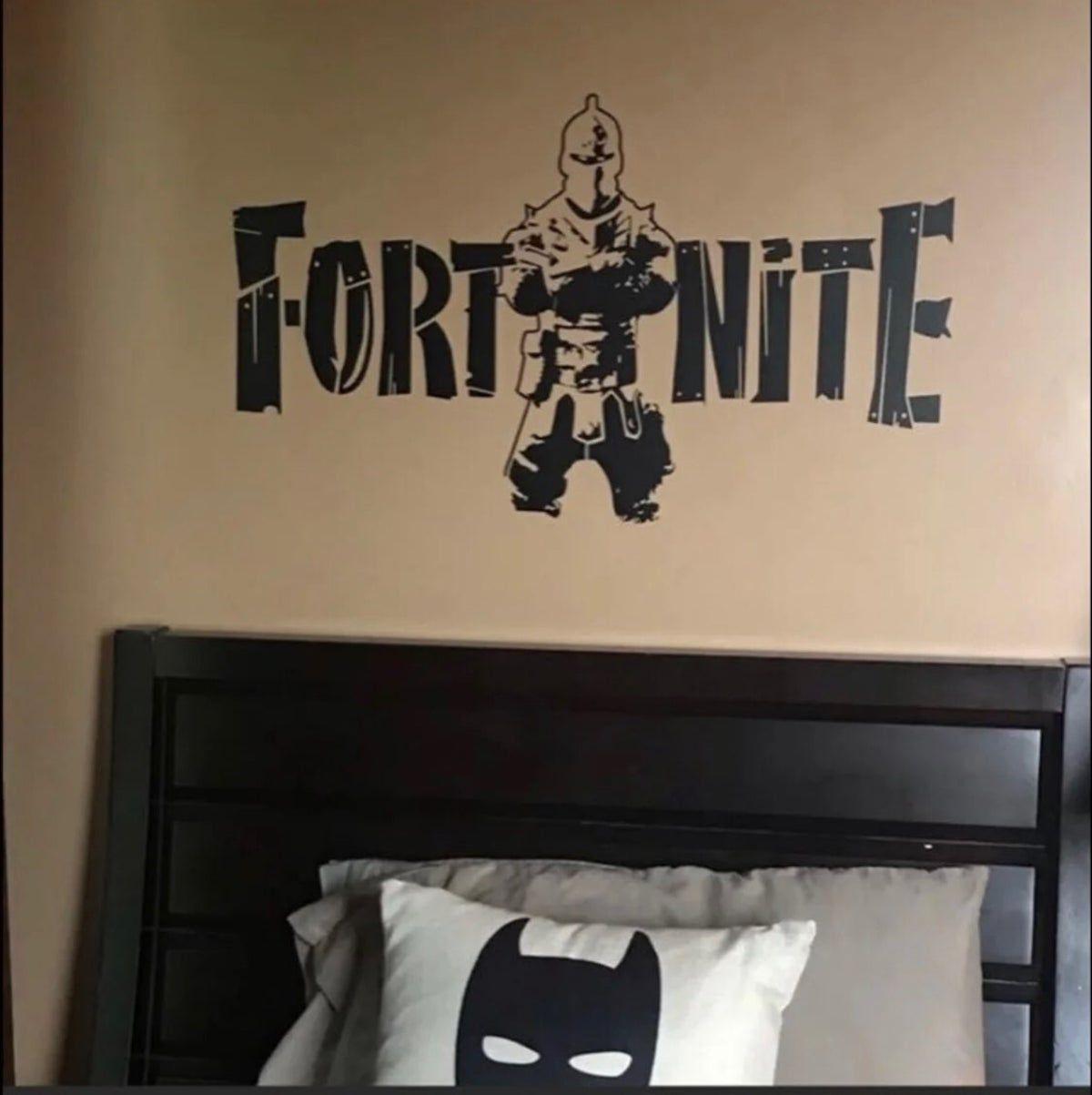 1200 x 1203 · jpeg - NEW Fortnite Vinyl Wall Decal Gamer Room | Gamer room, Boys bedroom ...