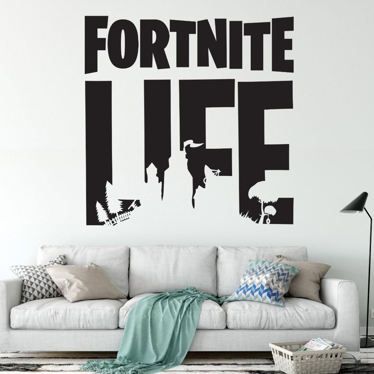 1200 x 1200 · jpeg - Fortnite Bedroom Wall Stickers : 3d Multiplay Game Wall Sticker Decal ...
