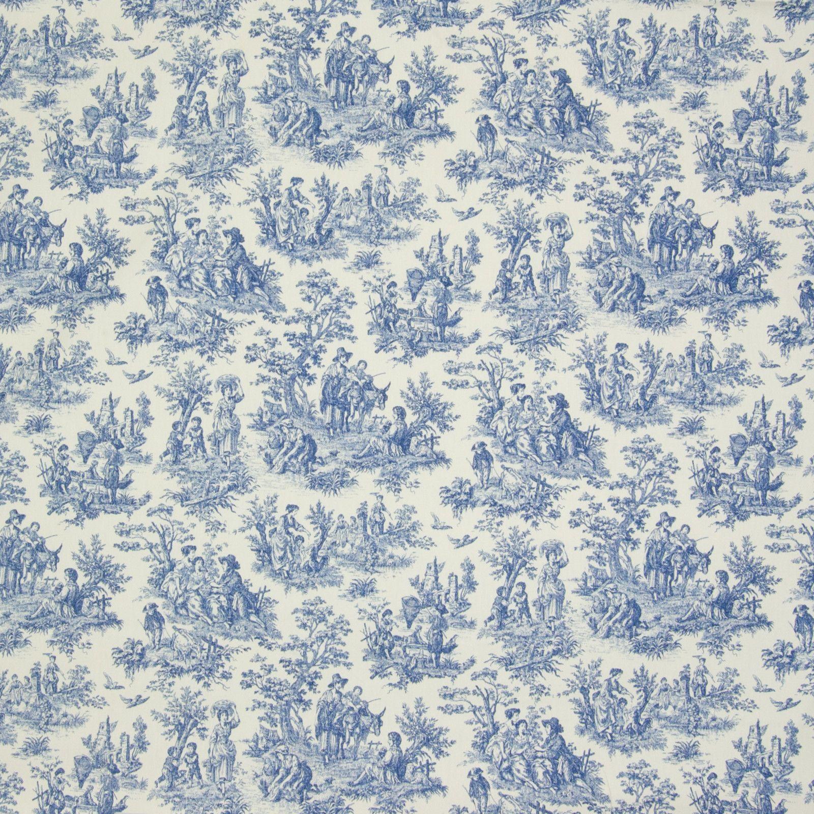1600 x 1600 · jpeg - B3170 Cornflower | Blue toile, Toile wallpaper, Waverly