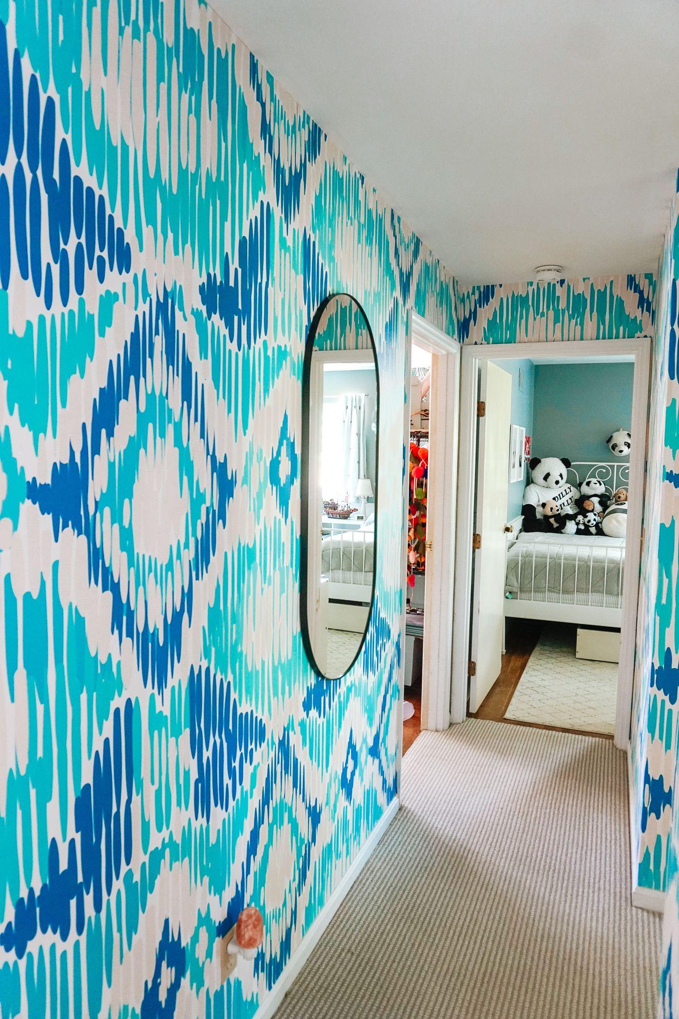 1365 x 2048 · jpeg - Our Fun and Funky Hallway with Removable Wallpaper - My Life and Kids ...