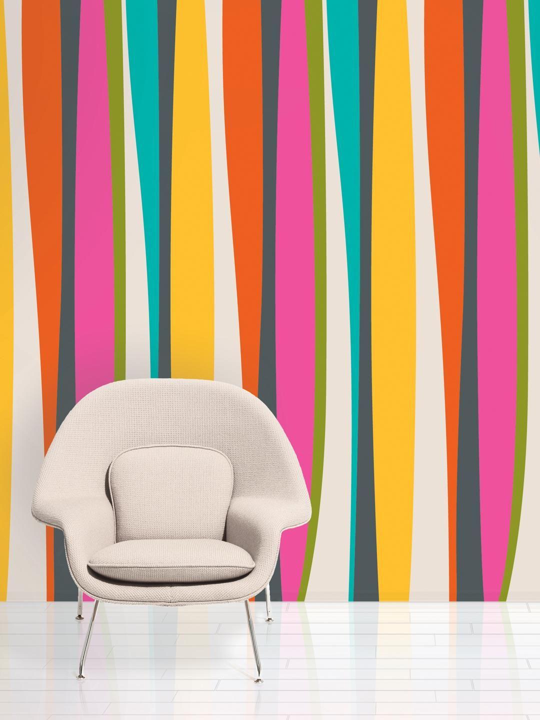 1080 x 1440 · jpeg - Jazz up a bland wall with some fun removable wallpaper. | Striped ...