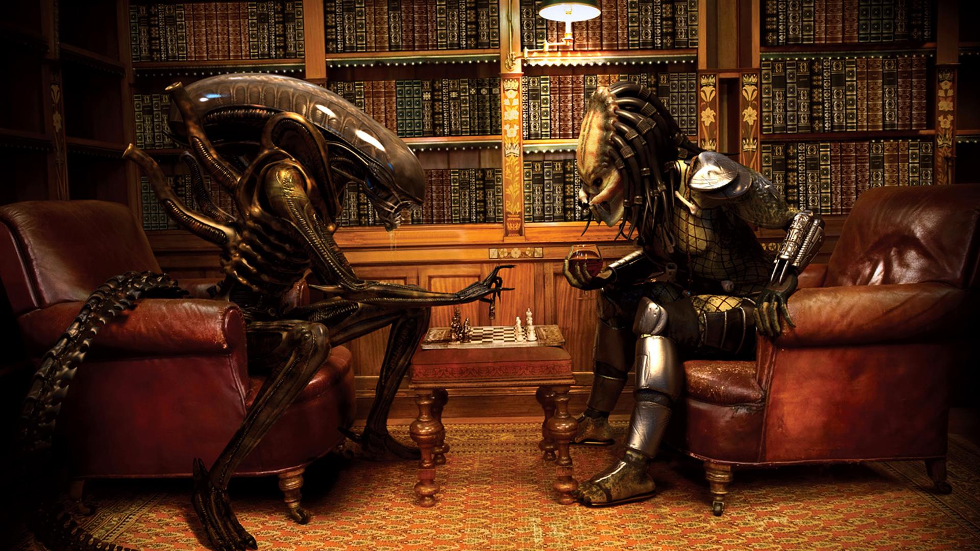 1920 x 1080 · jpeg - Alien And Predator Funny Wallpapers HD / Desktop and Mobile Backgrounds