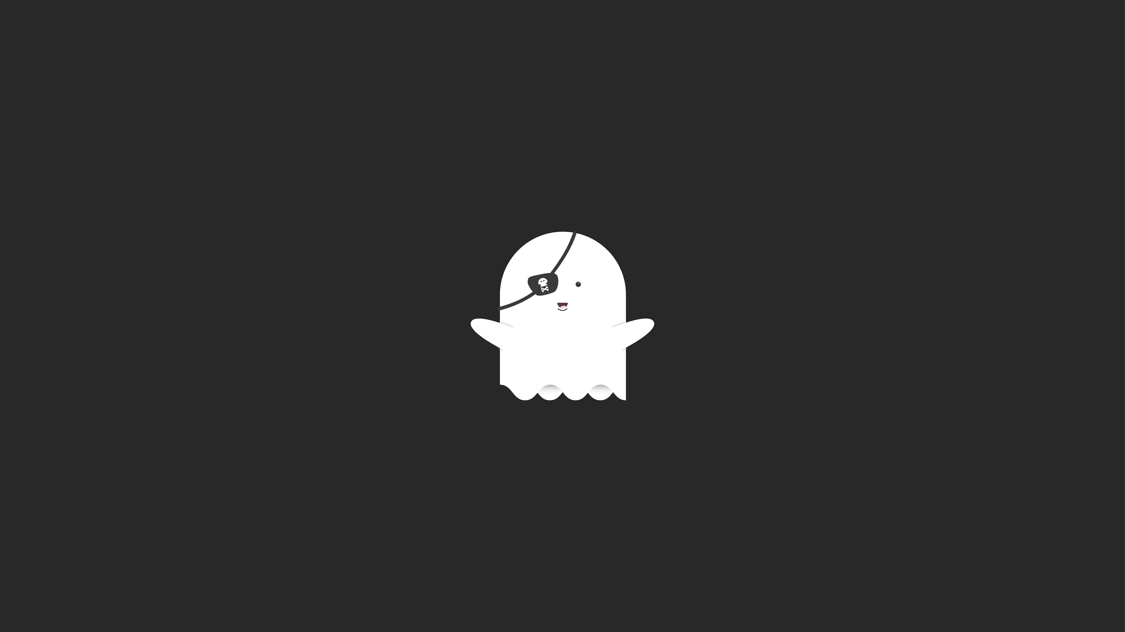 3840 x 2159 · jpeg - Funny Pirate Ghost Minimalist, HD Artist, 4k Wallpapers, Images ...