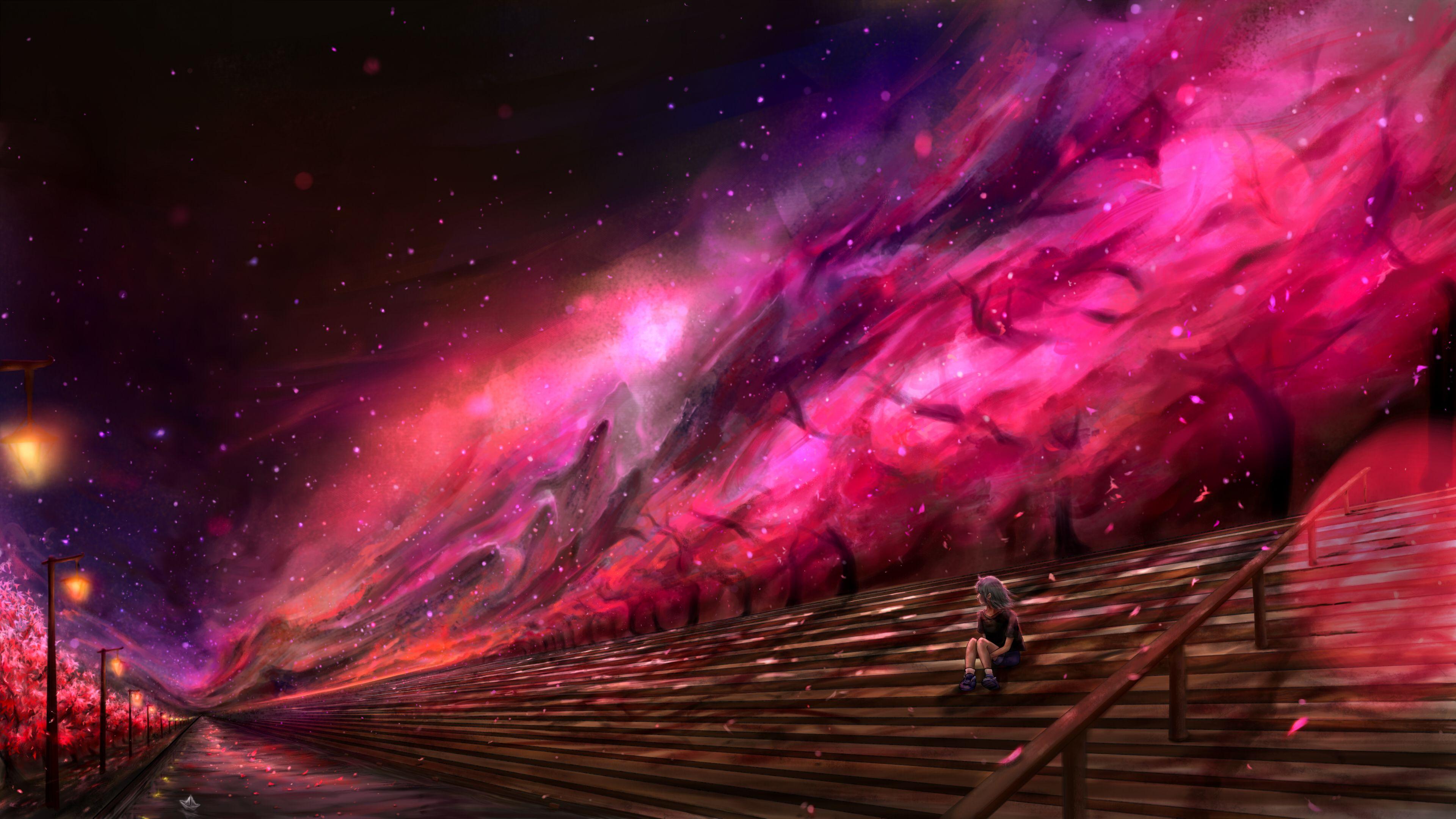 3840 x 2160 · jpeg - 4k Anime Galaxy Wallpapers - Wallpaper Cave