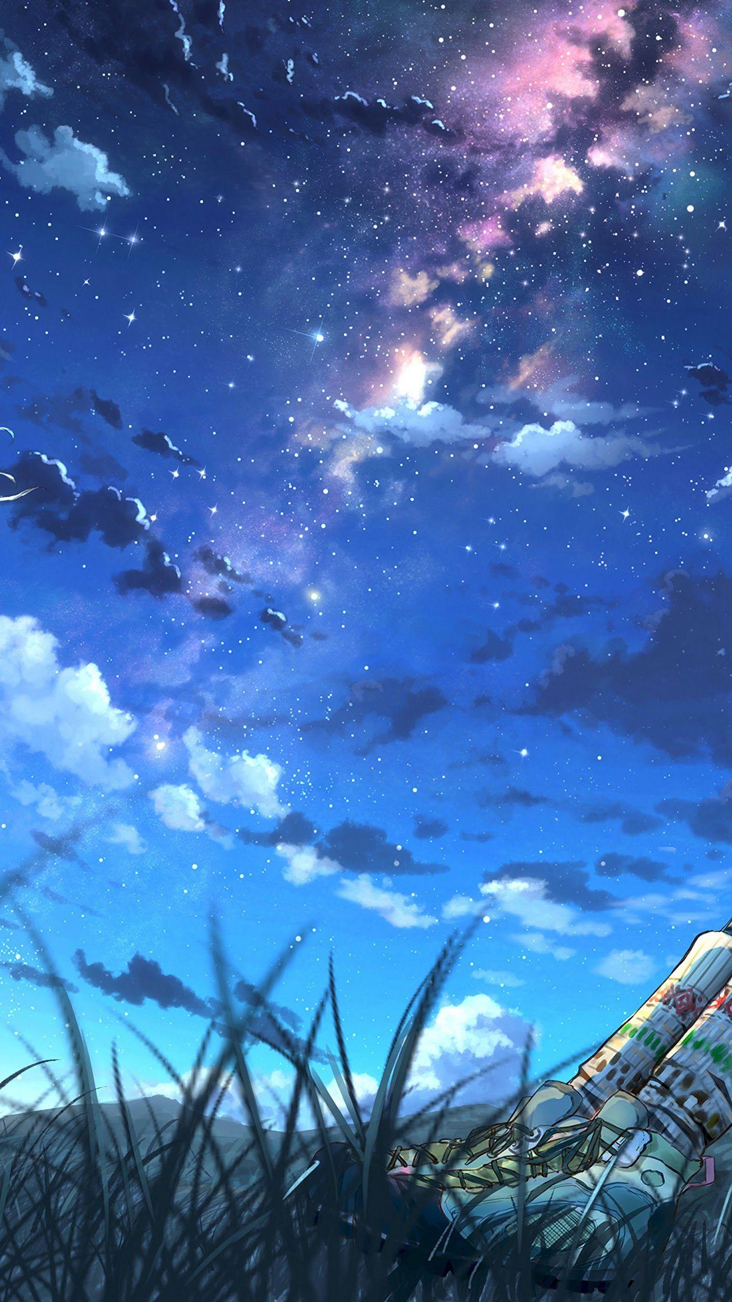 1440 x 2560 · jpeg - Anime Clouds 4k Wallpapers - Wallpaper Cave