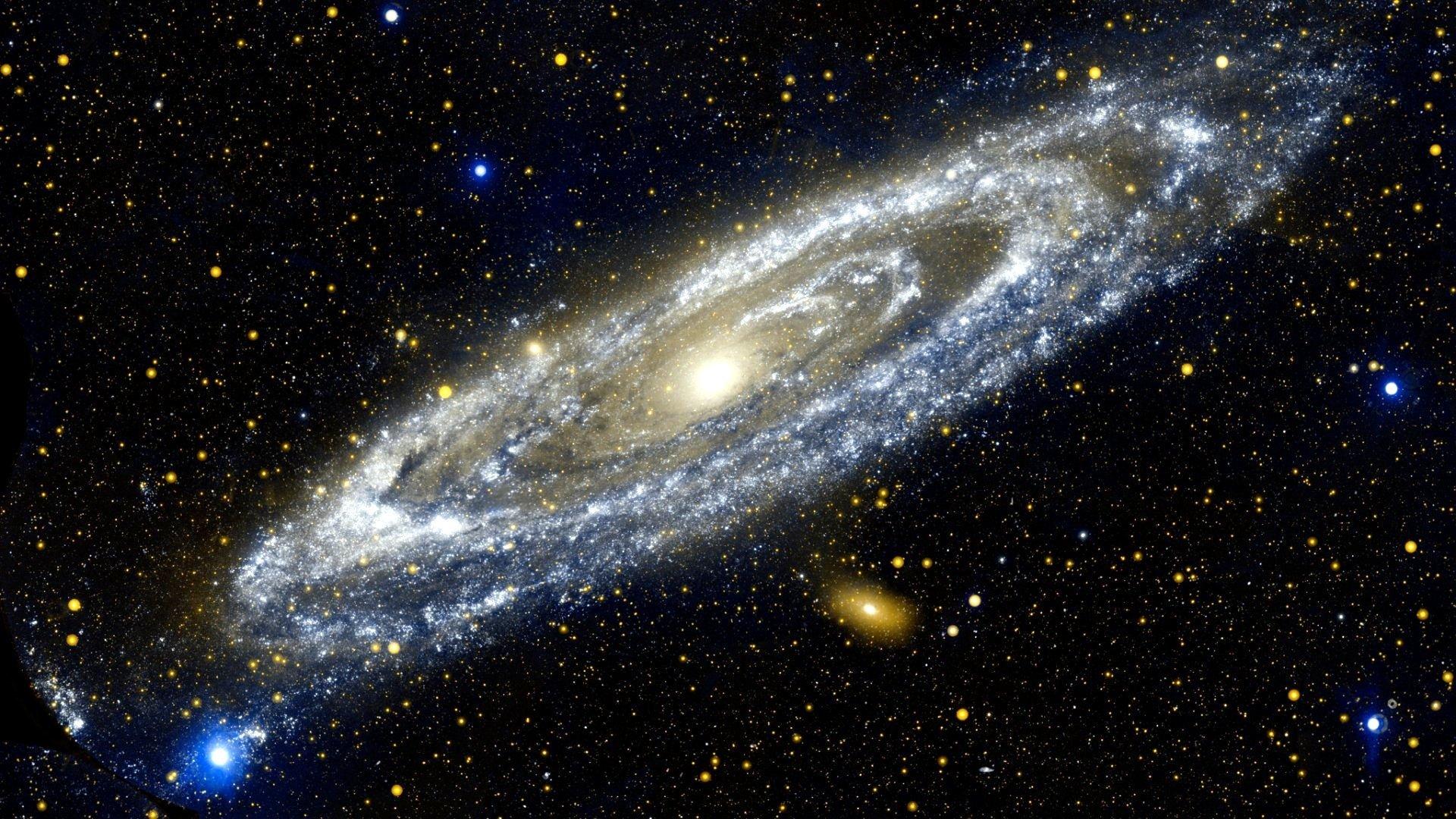 1920 x 1080 · jpeg - Download Hd 1080p Galaxy Desktop Wallpaper Id - Andromeda Galaxy ...
