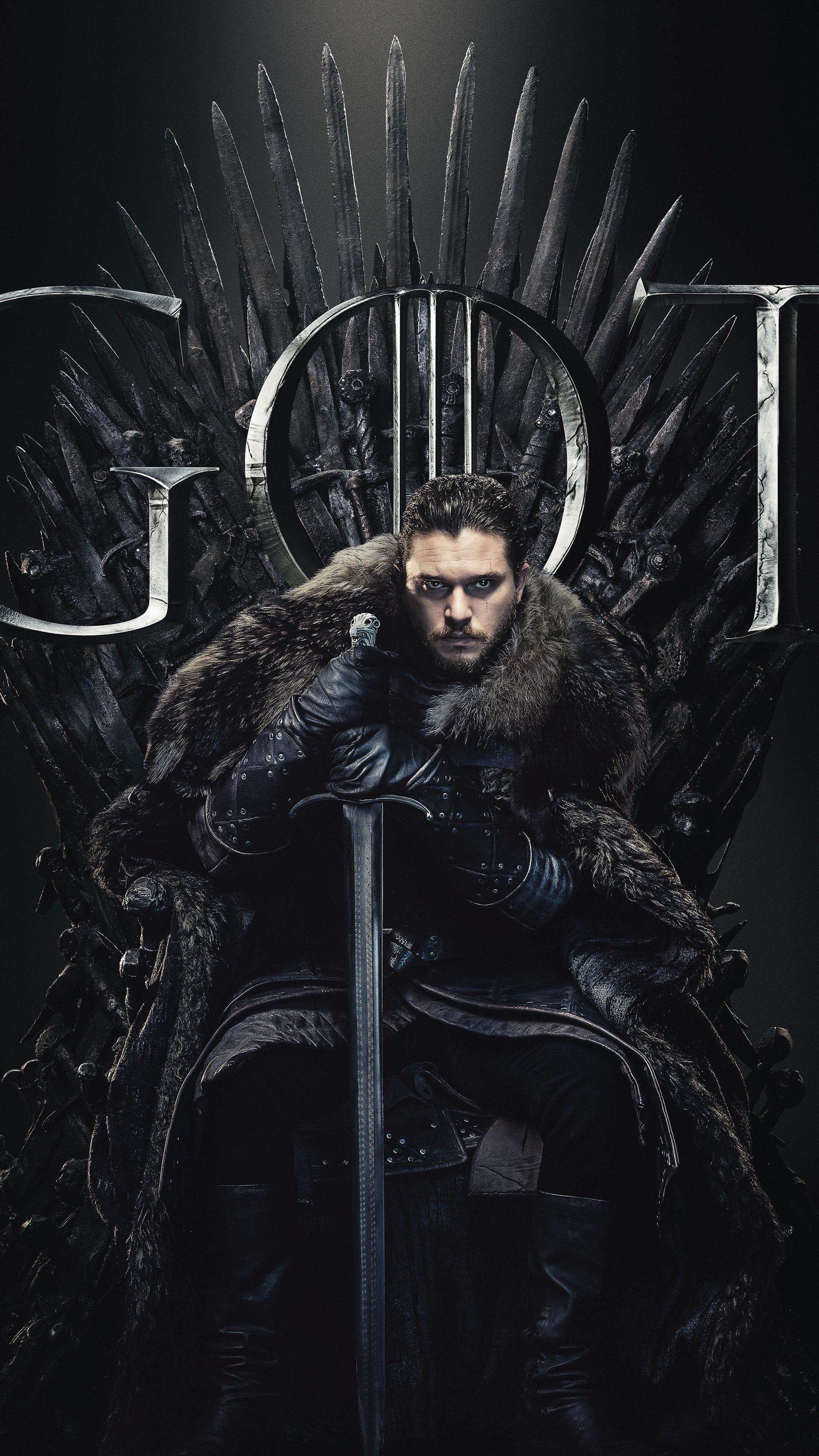 2160 x 3840 · jpeg - Jon Snow Game of Thrones Season 8 Free 4K Ultra HD Mobile Wallpaper