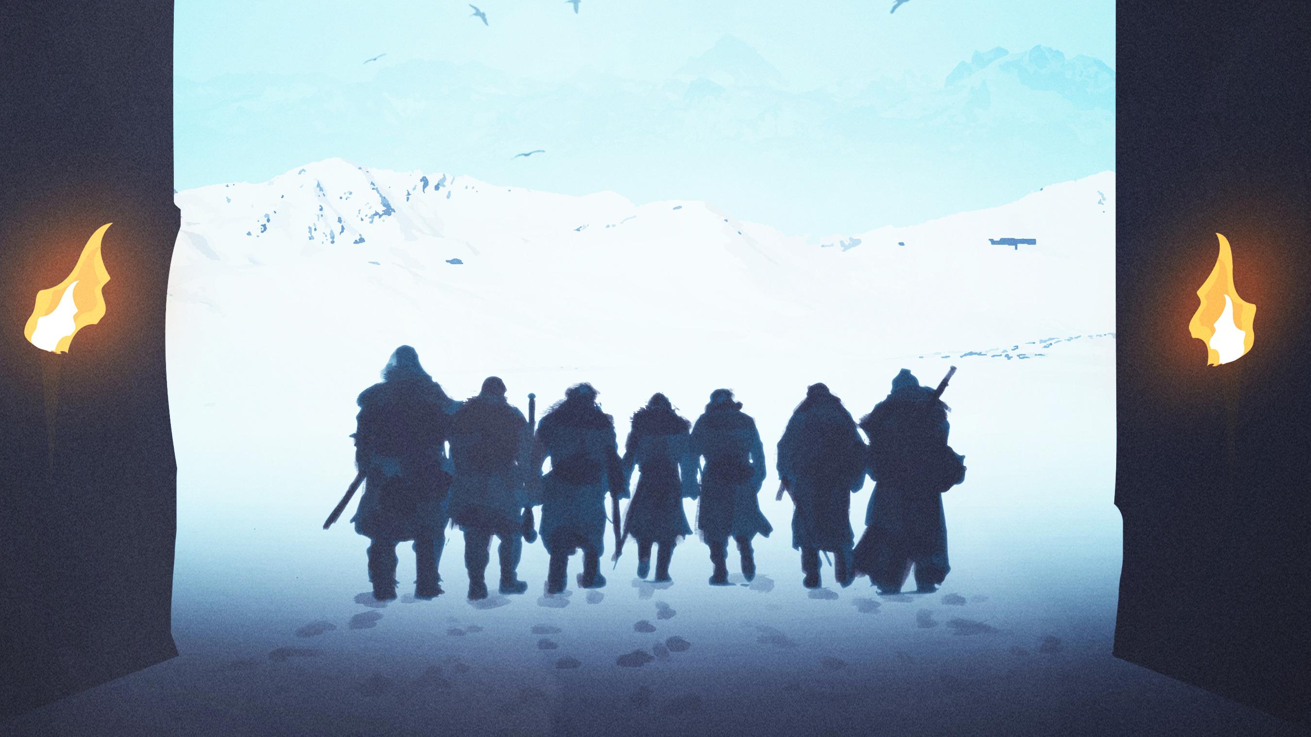 2700 x 1518 · jpeg - Game Of Thrones Night Watch The Wall, HD Tv Shows, 4k Wallpapers ...