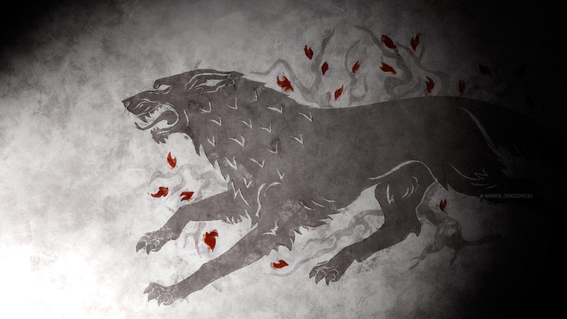 1920 x 1080 · jpeg - Stark Wolf | Stark sigil, Wolf wallpaper, Art