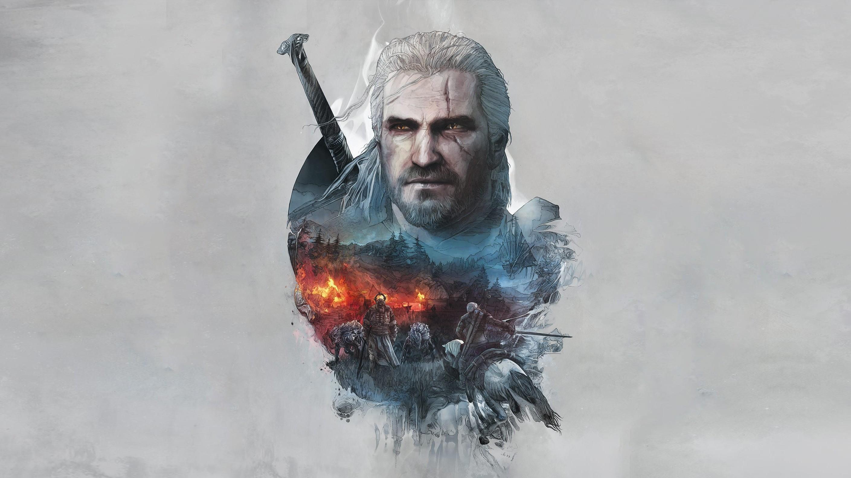 2818 x 1585 · jpeg - The Witcher 3 Geralt of Rivia Artwork, HD Games, 4k Wallpapers, Images ...